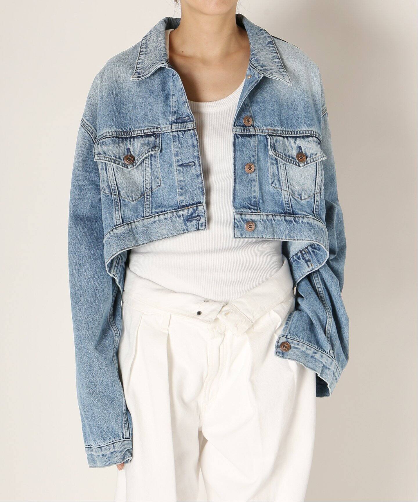 3X1/スリーバイワン】GINA DENIM SHORT ジャケット（デニムジャケット 