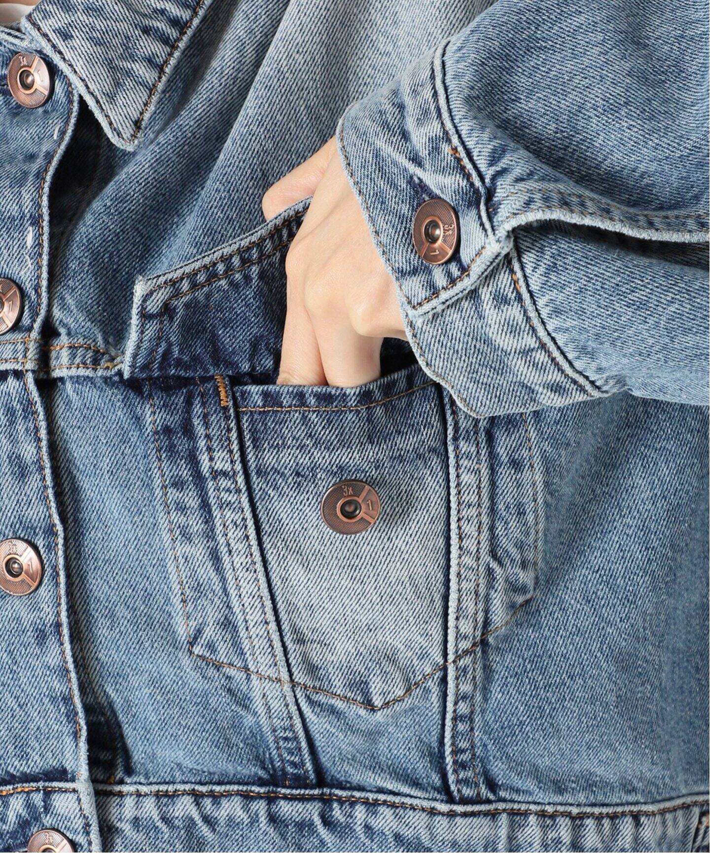 3X1/スリーバイワン】GINA DENIM SHORT ジャケット（デニムジャケット 