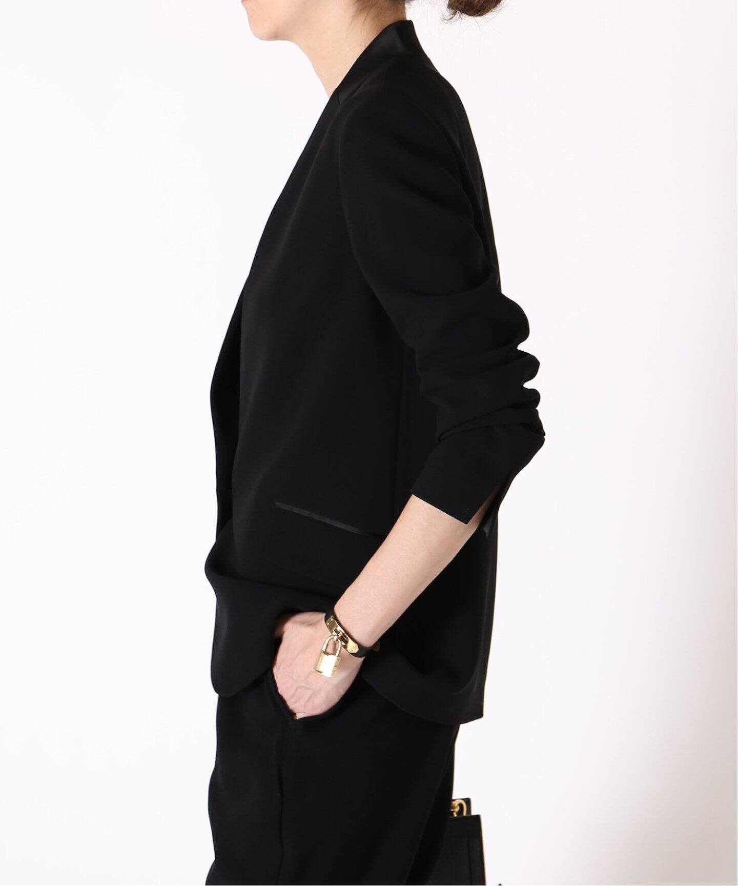 Col Pierrot/コルピエロ】BLACK SINGLE ジャケット（ノーカラー  