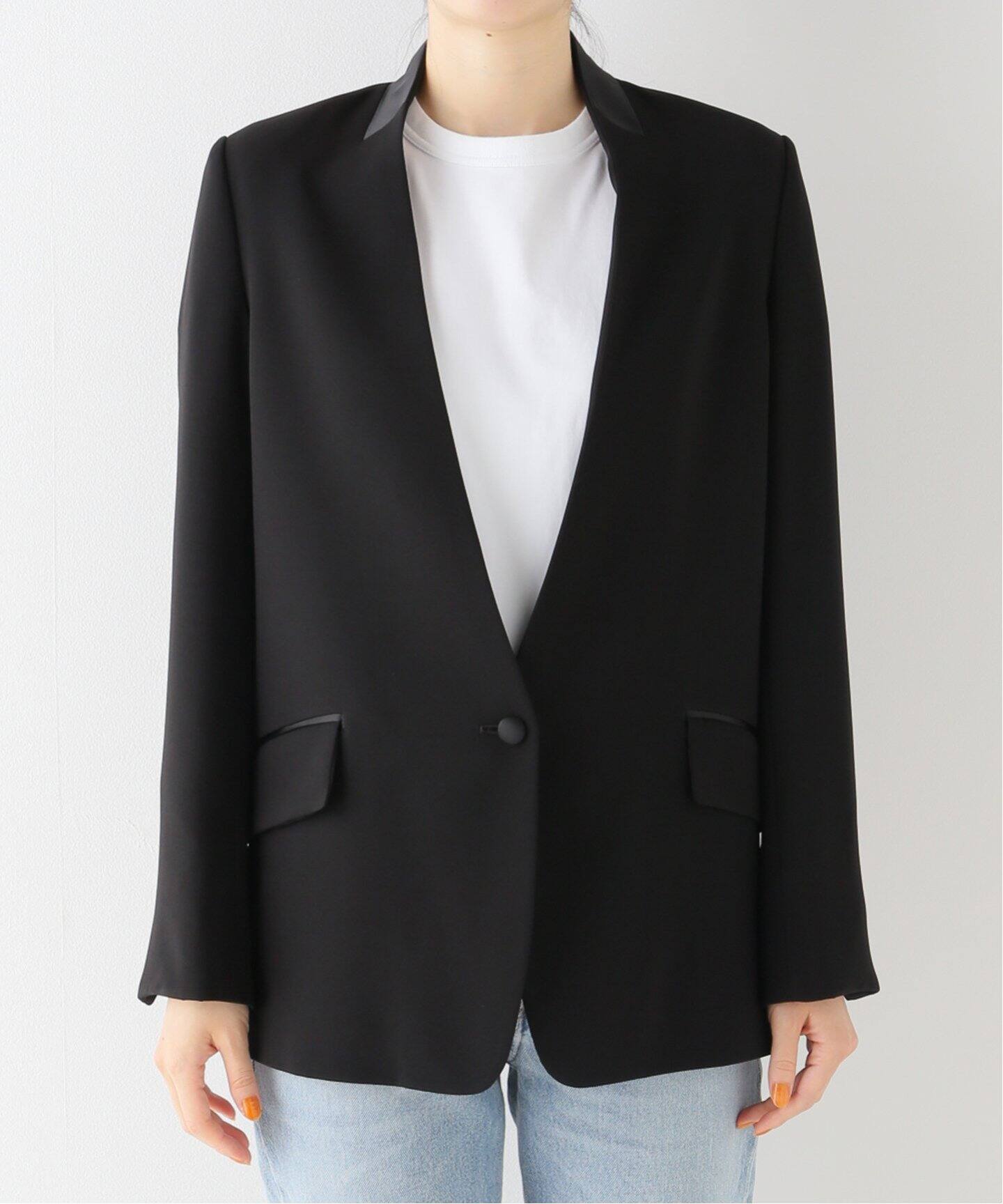 Col Pierrot/コルピエロ】BLACK SINGLE ジャケット（ノーカラー  