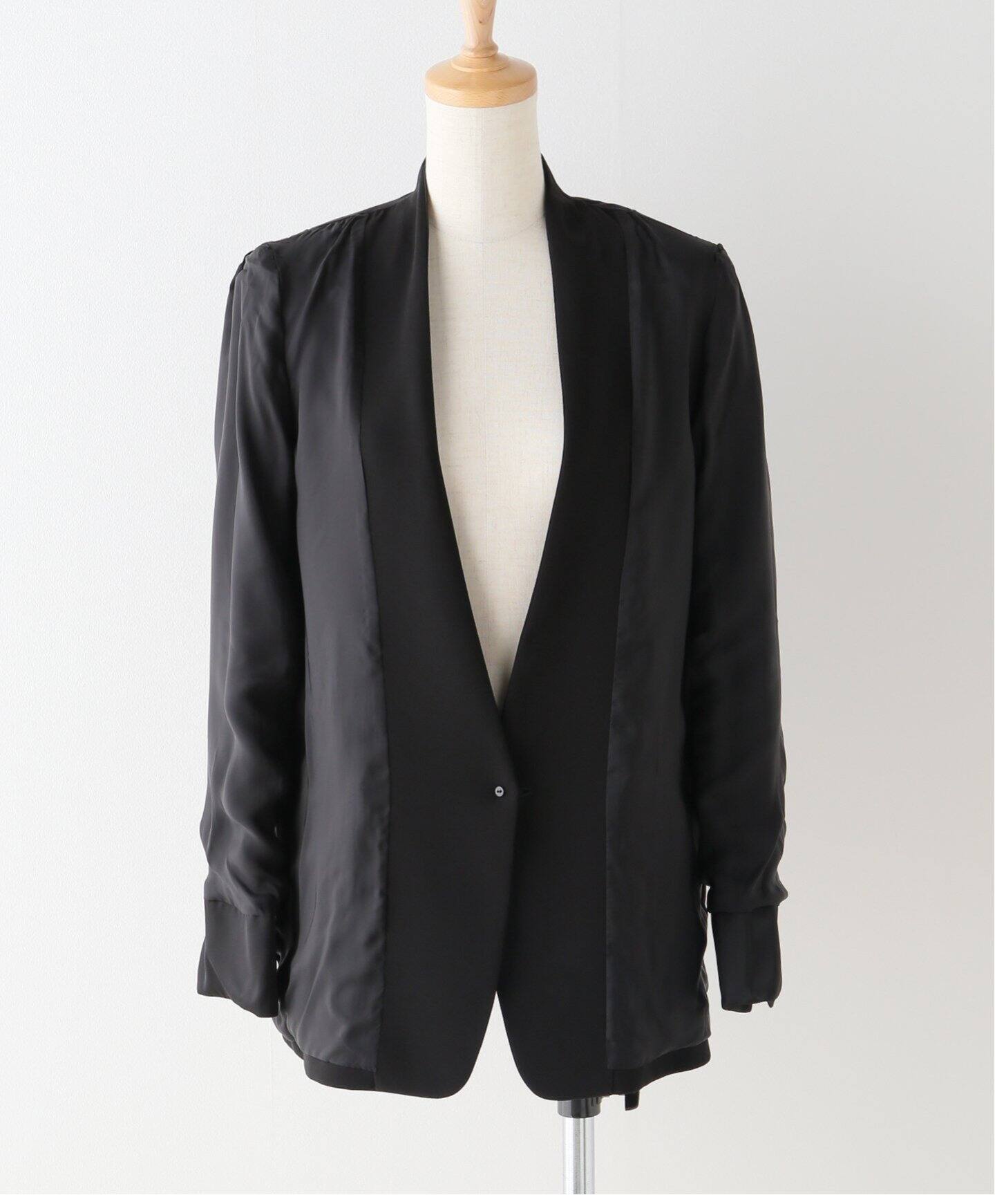 Col Pierrot/コルピエロ】BLACK SINGLE ジャケット - ノーカラージャケット 