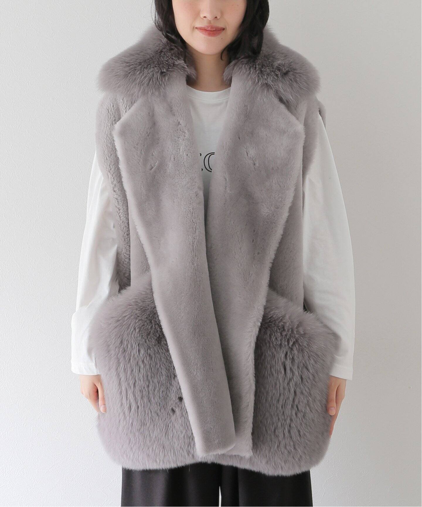 BLANCHA/ブランカ】FOX ジレ（ベスト）｜MUSE de Deuxieme Classe 