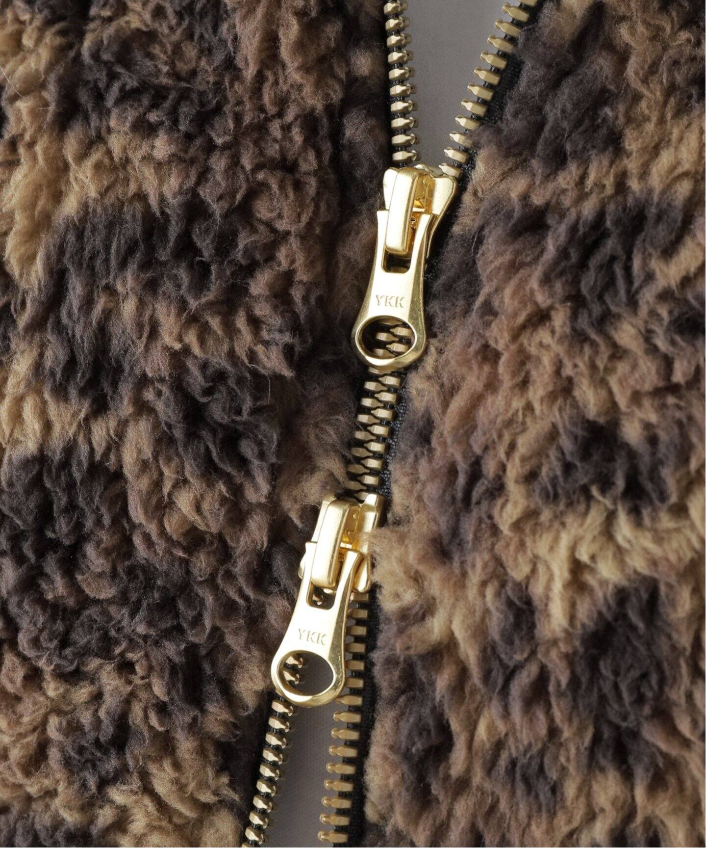 JOHNBULL/ジョンブル】LEOPARD FLEECE ZIP パーカー（ボア・フリース 