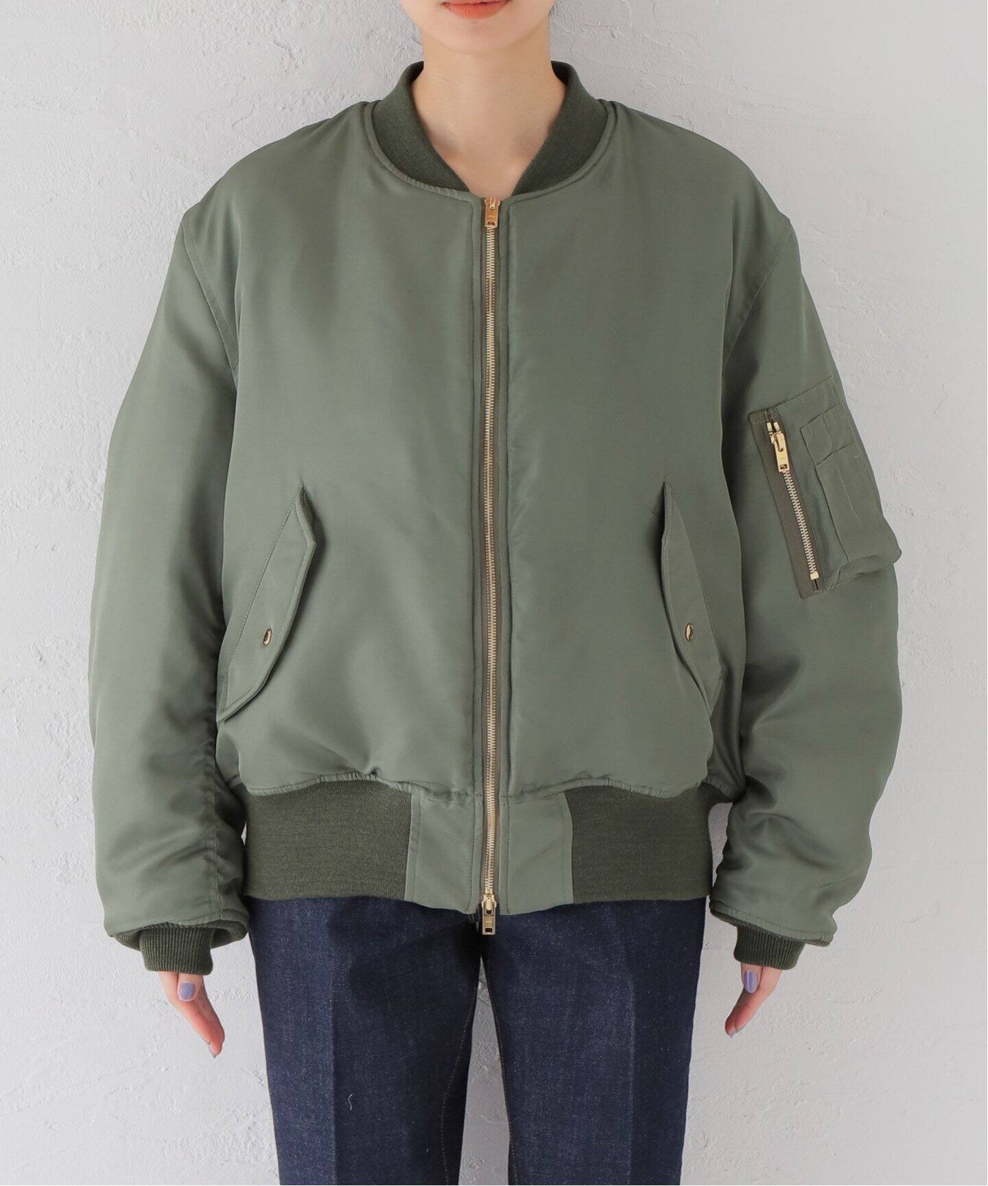 ents./エンツ】シルクMA-1ブルゾン（MA-1）｜MUSE de Deuxieme Classe  