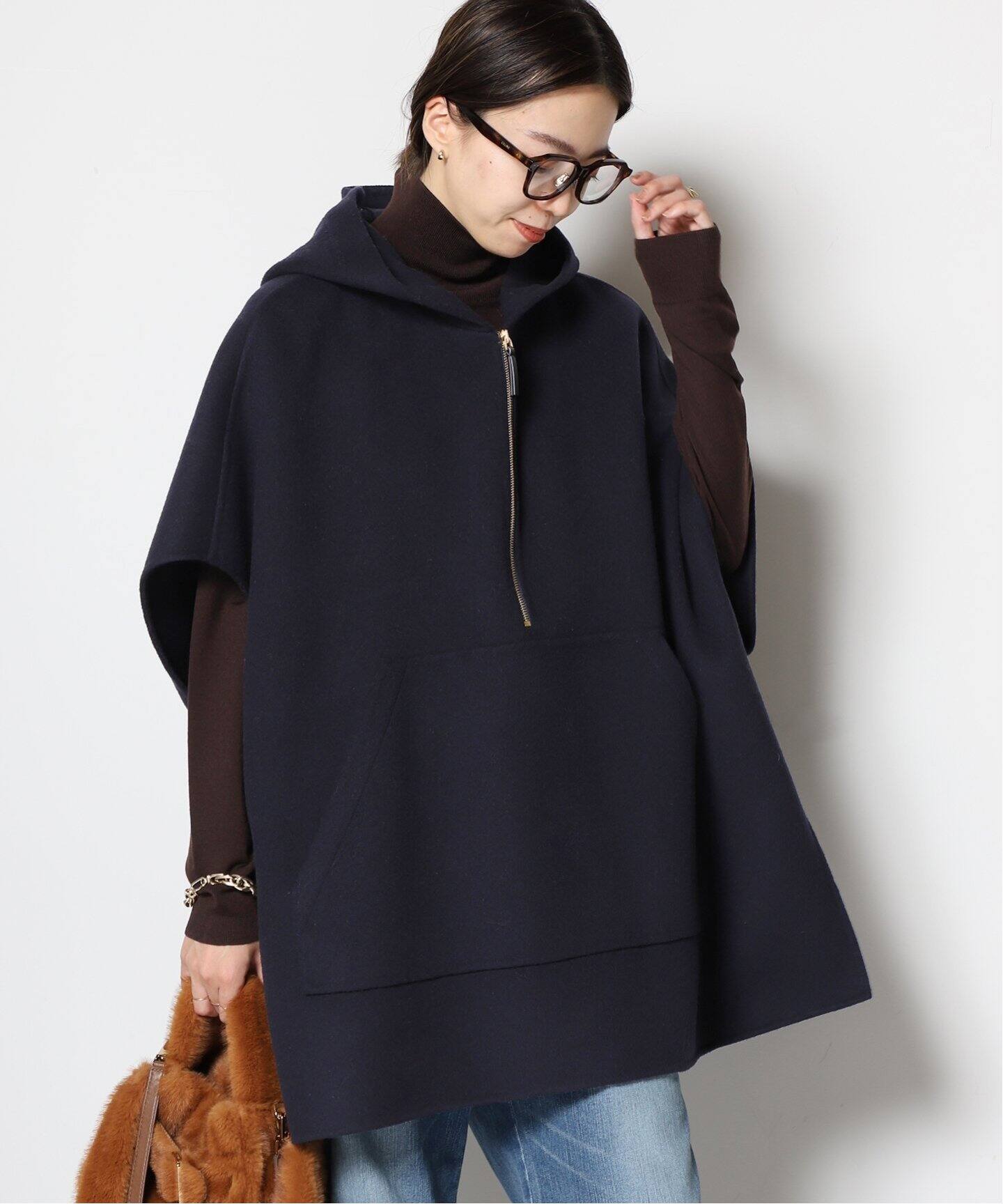 N_8/エンネオット】ZIP ポンチョ（ポンチョ・マント）｜MUSE de  