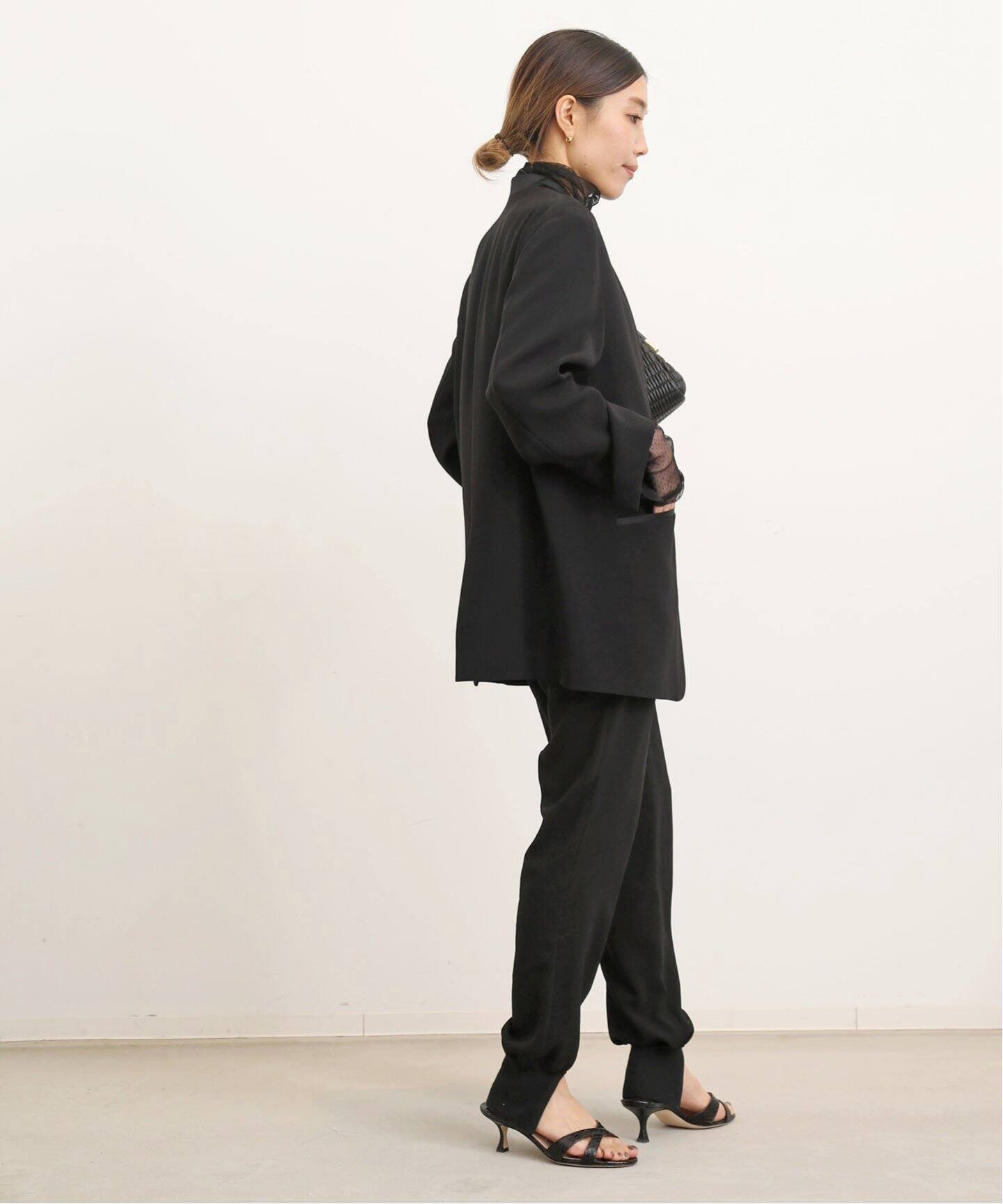 No Collar Relax Jacket（ノーカラージャケット）｜L