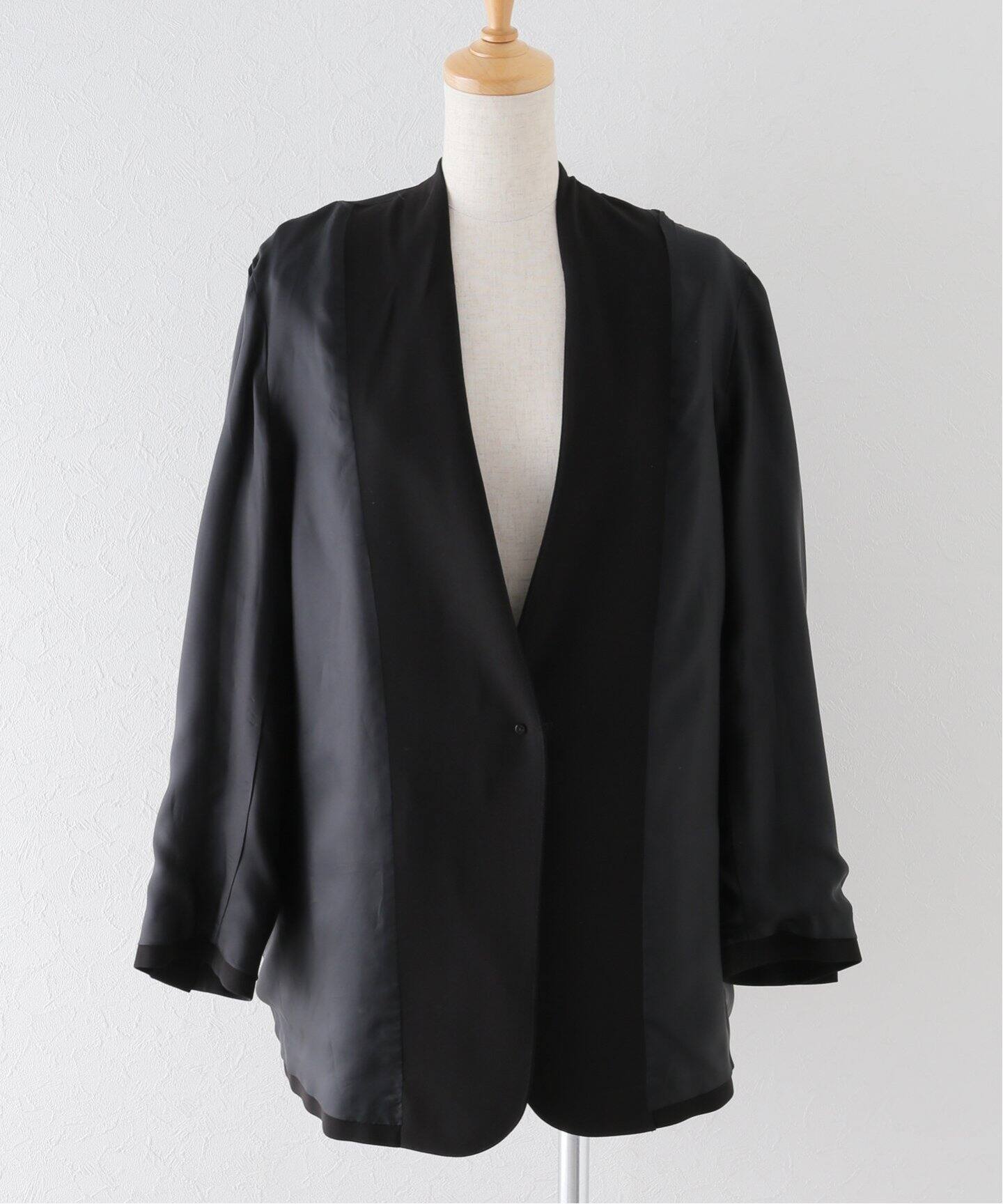 No Collar Relax Jacket（ノーカラージャケット）｜L 