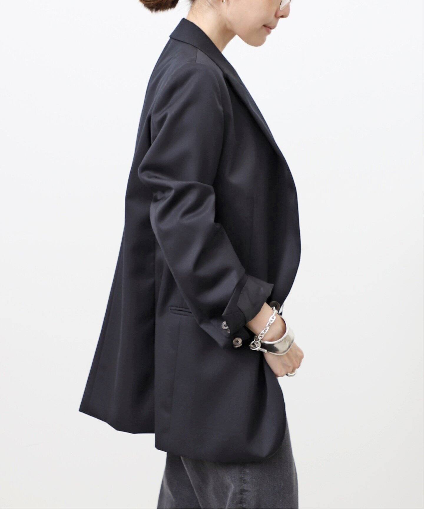 Navy Tailored Jacket（テーラードジャケット）｜L 