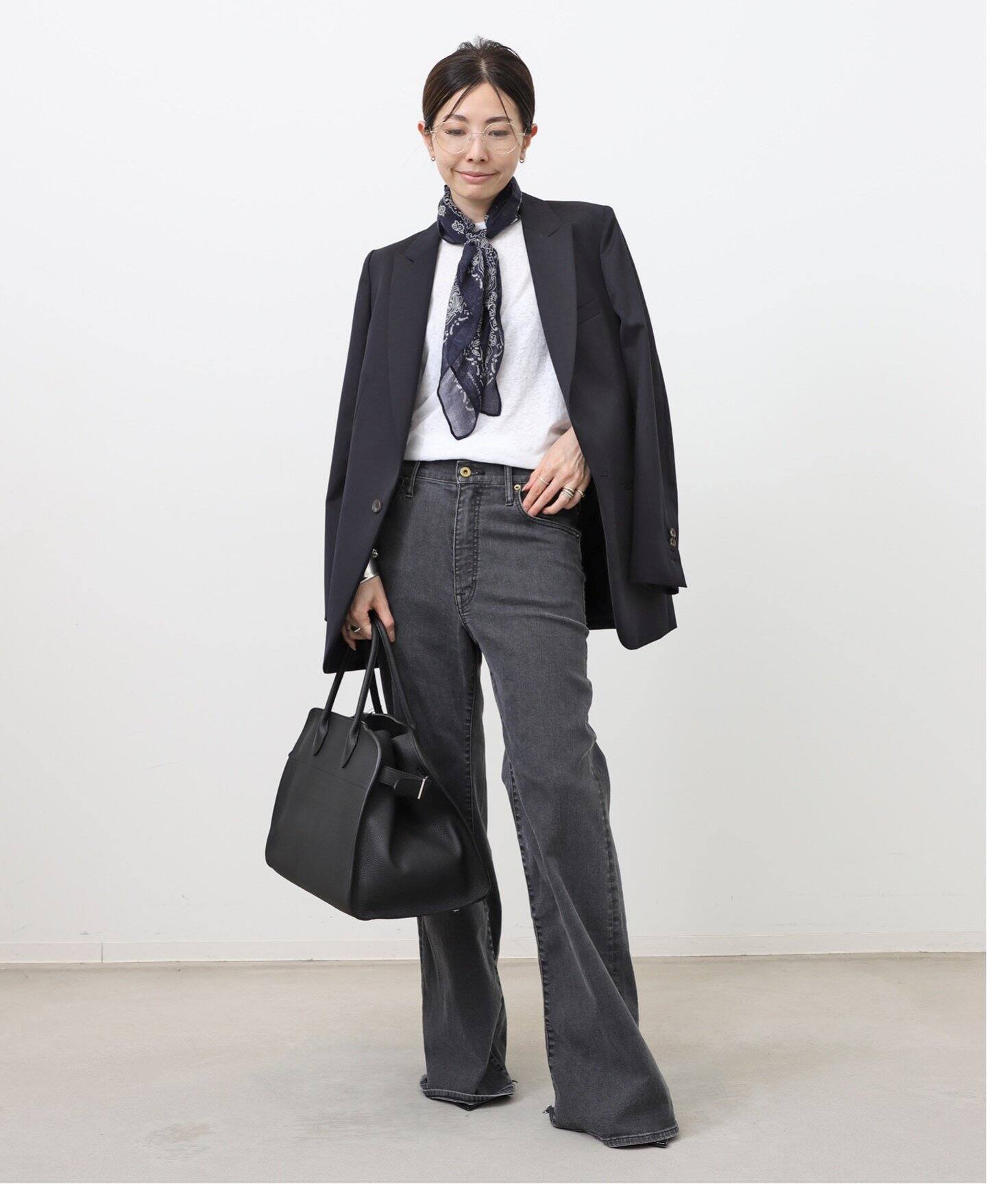 Navy Tailored Jacket（テーラードジャケット）｜L 