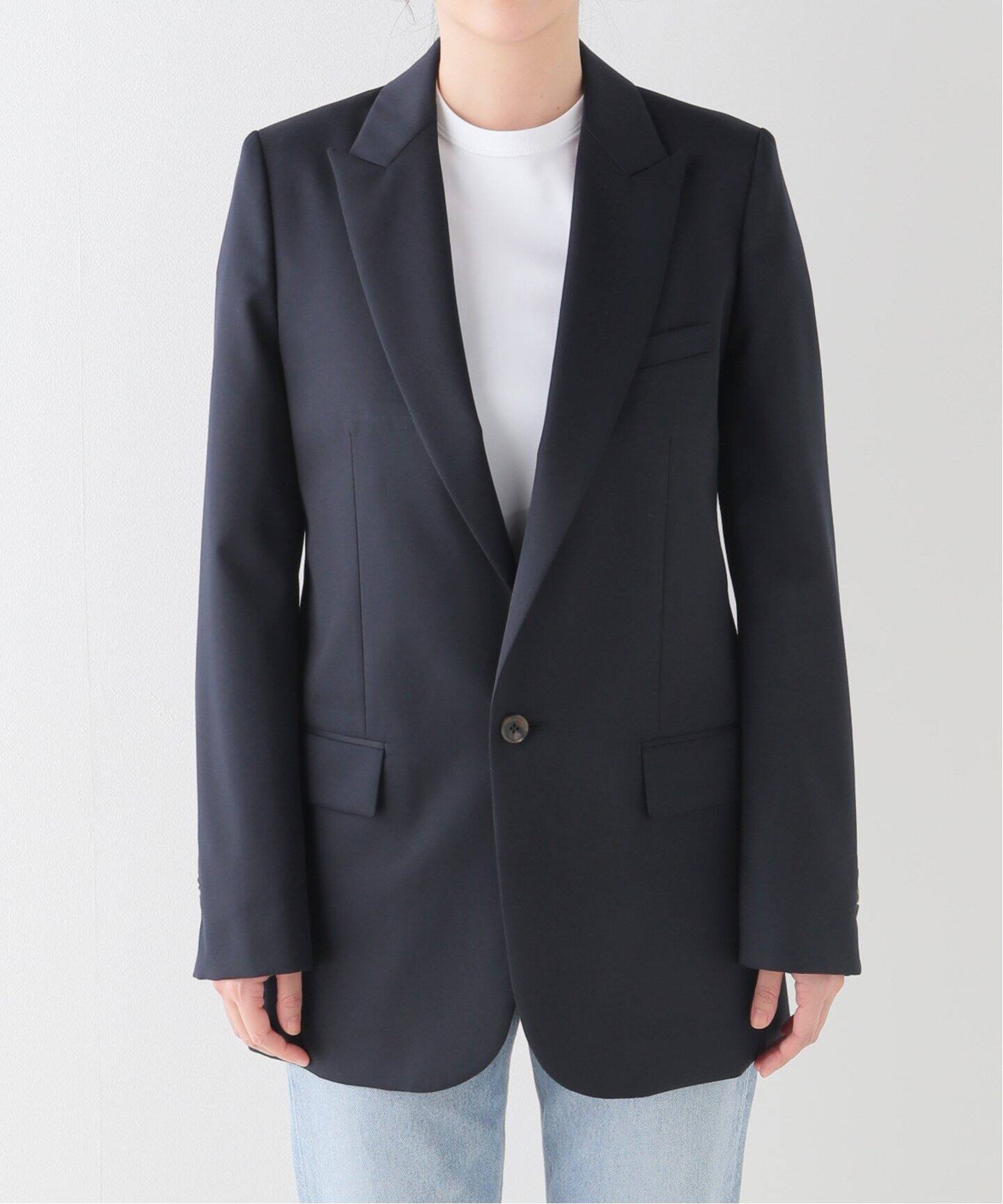 Navy Tailored Jacket（テーラードジャケット）｜L 