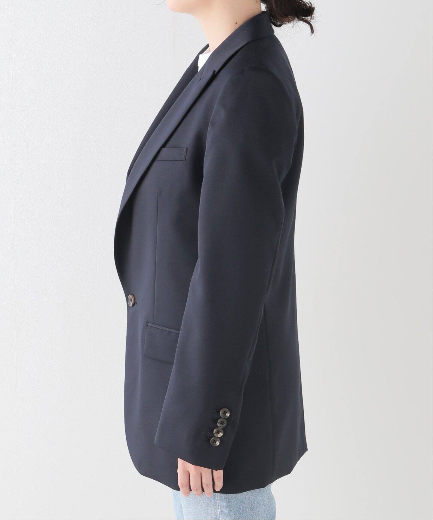 Navy Tailored Jacket（テーラードジャケット）｜L 