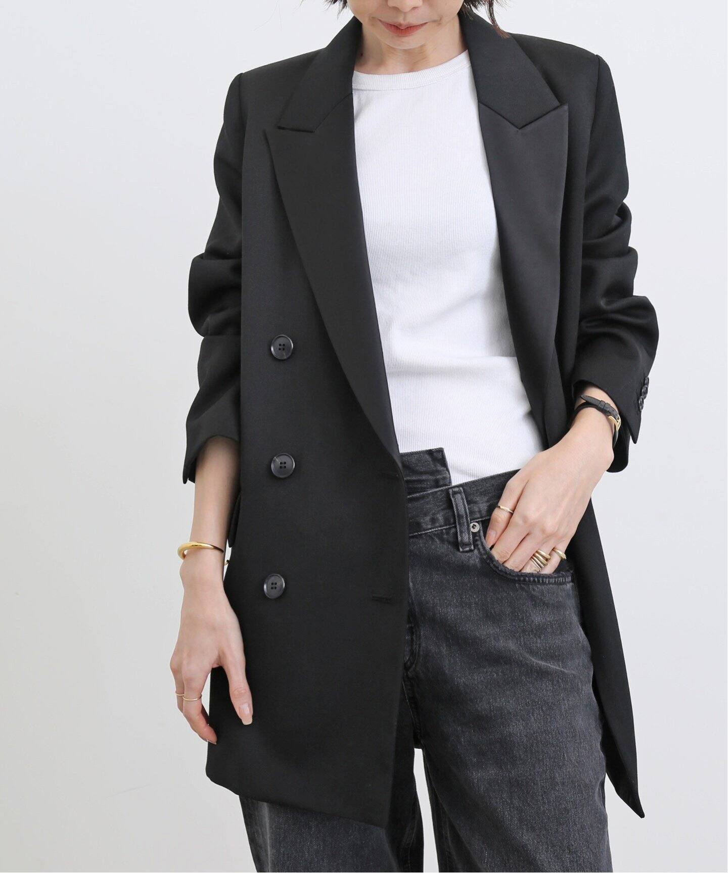 W Jacket（テーラードジャケット）｜L
