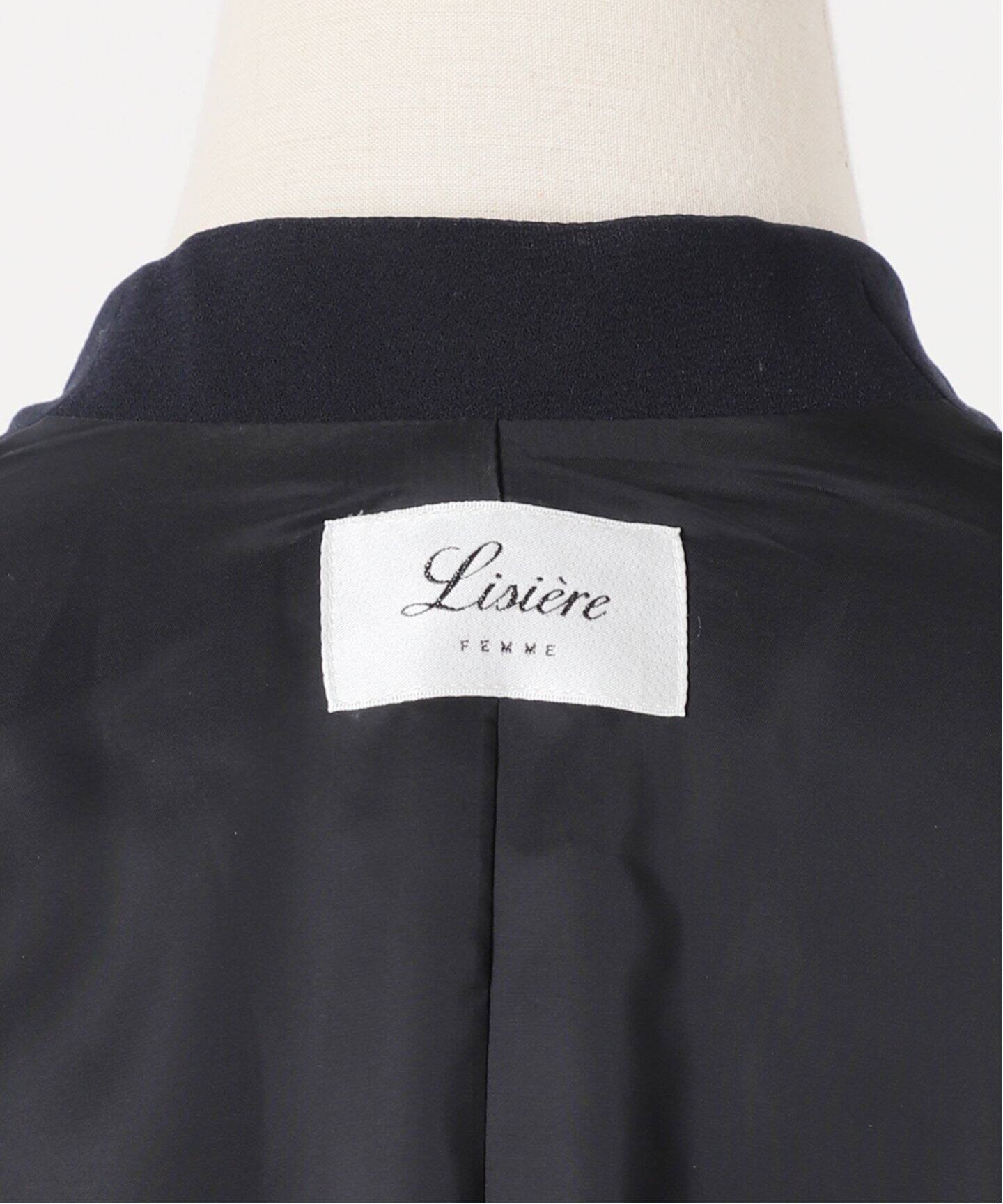 No Collar Relax Jacket(NAVY)（ノーカラージャケット）｜L 