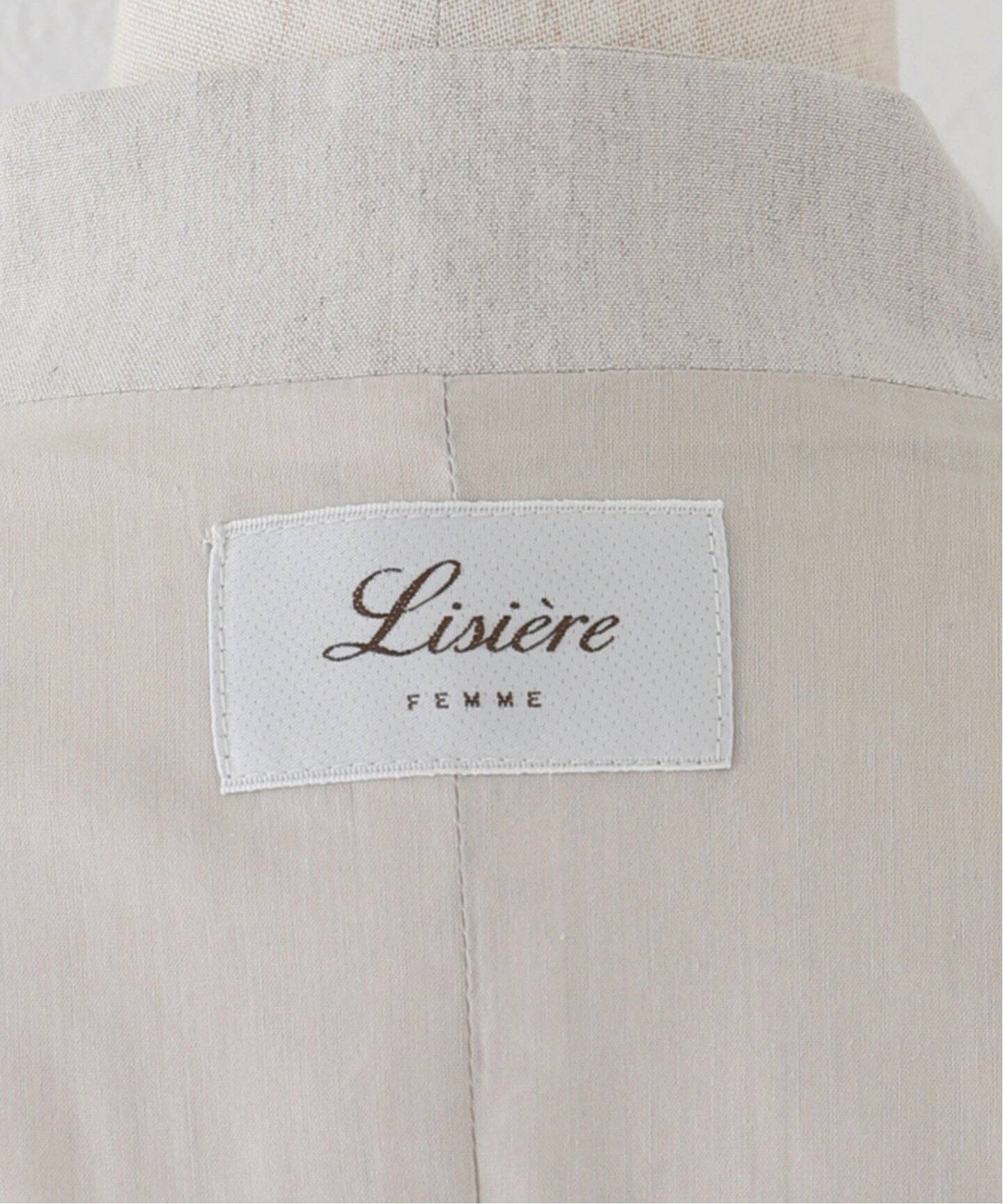 Stretch Linen No collar Jacket（ノーカラージャケット）｜L 