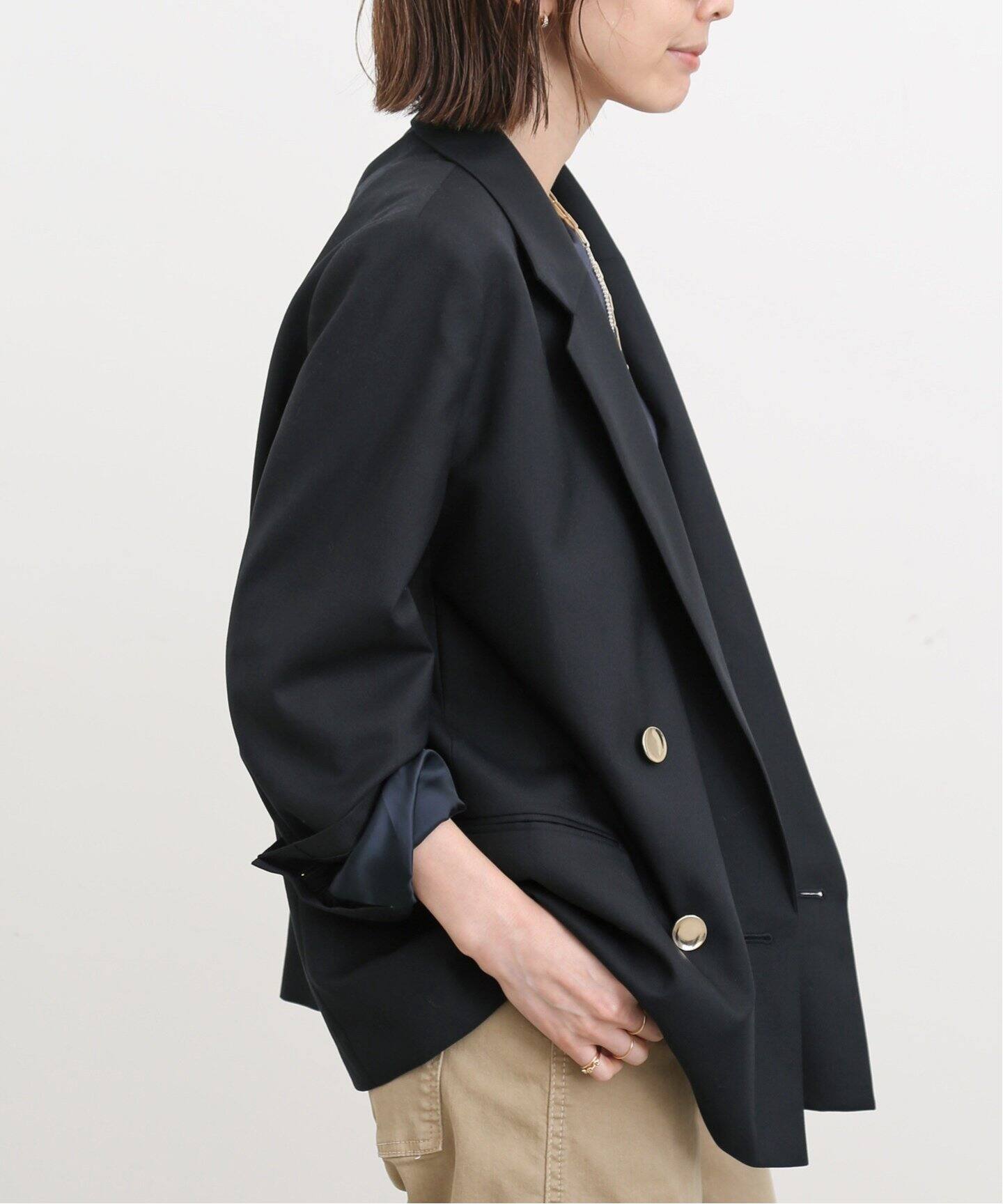 Col Pierrot /コル ピエロ】Wool Surge Double Jacket（テーラード 