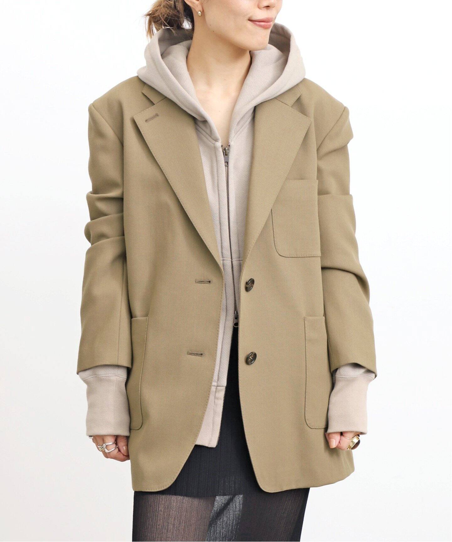 Drill Twill Big Jacket（テーラードジャケット）｜L 
