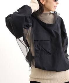 レディース 【ORDINARY JOY/オーディナリージョイ】Tulle Blouson アパルトモン その他ブルゾン／アウター ブラック フリーのサムネイル
