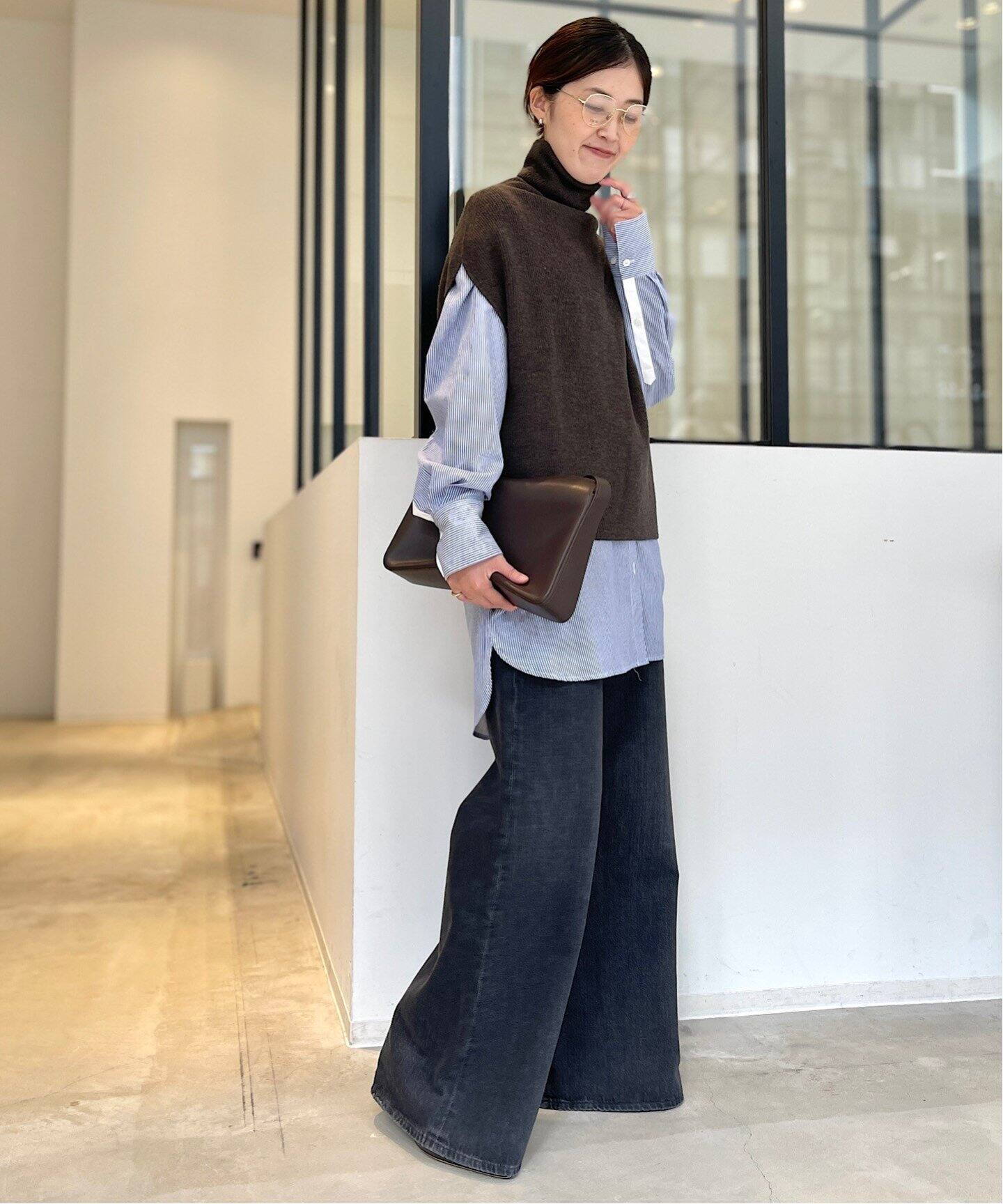 MARK KENLY DOMINO TAN /マークケンリードミノタン】T/N KNIT VEST  