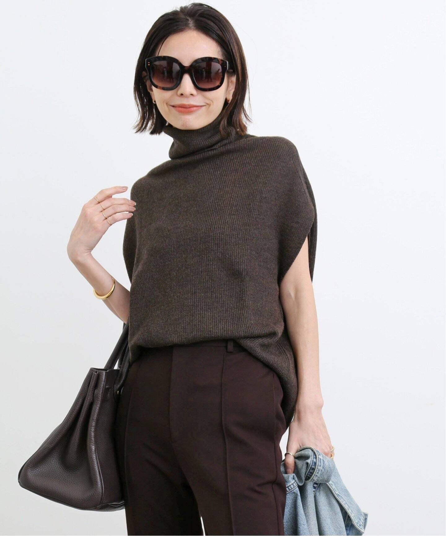 MARK KENLY DOMINO TAN /マークケンリードミノタン】T/N KNIT VEST  