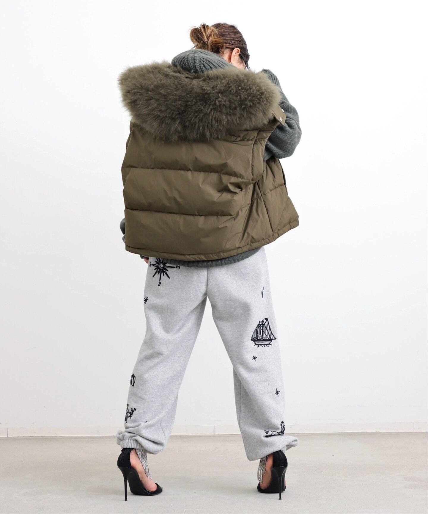 YVES SALOMON/イヴ サロモン】 OVERSIZED DOWN JACKET(3WAY)（ダウン 