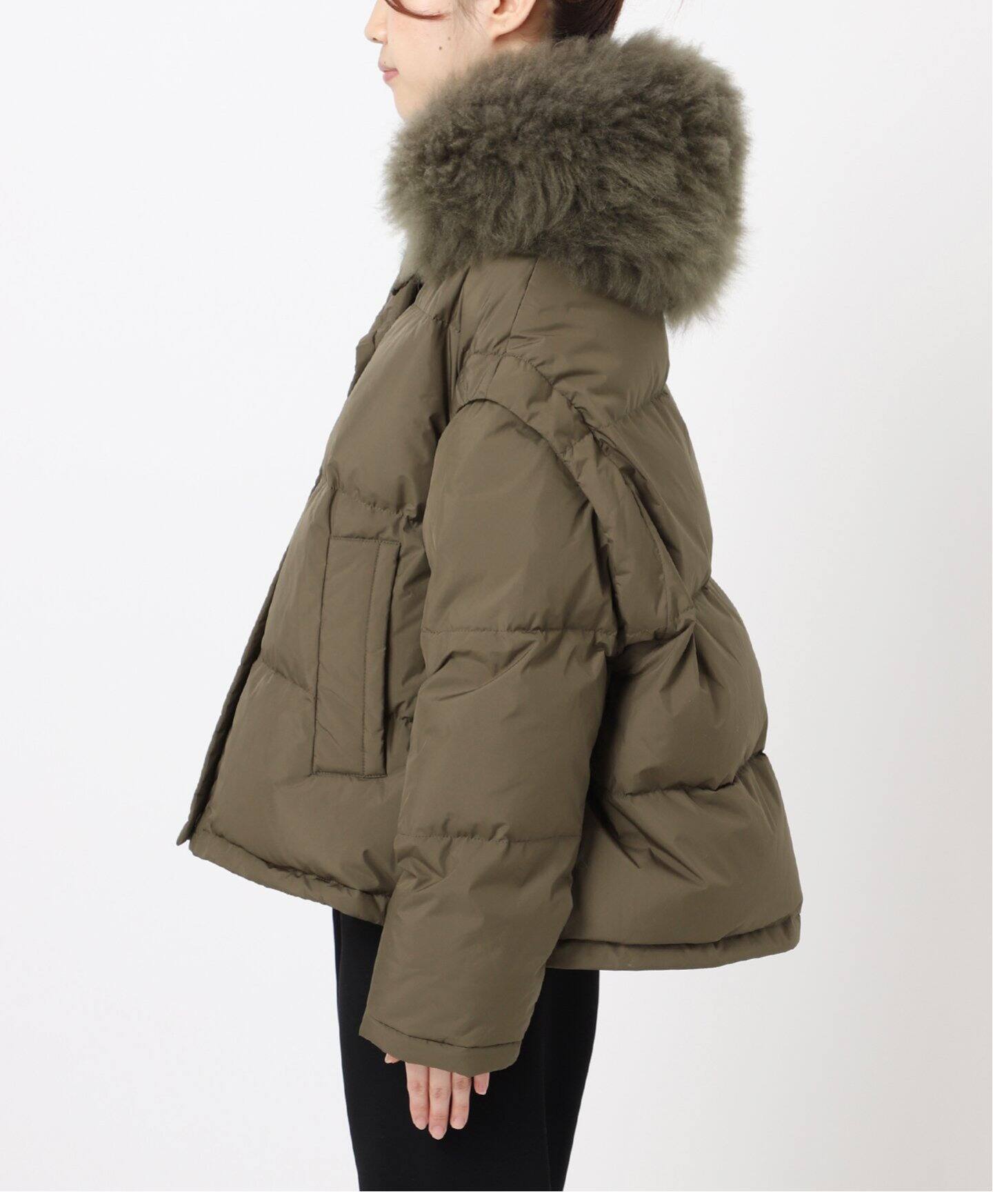 YVES SALOMON/イヴ サロモン】 OVERSIZED DOWN JACKET(3WAY)（ダウン 