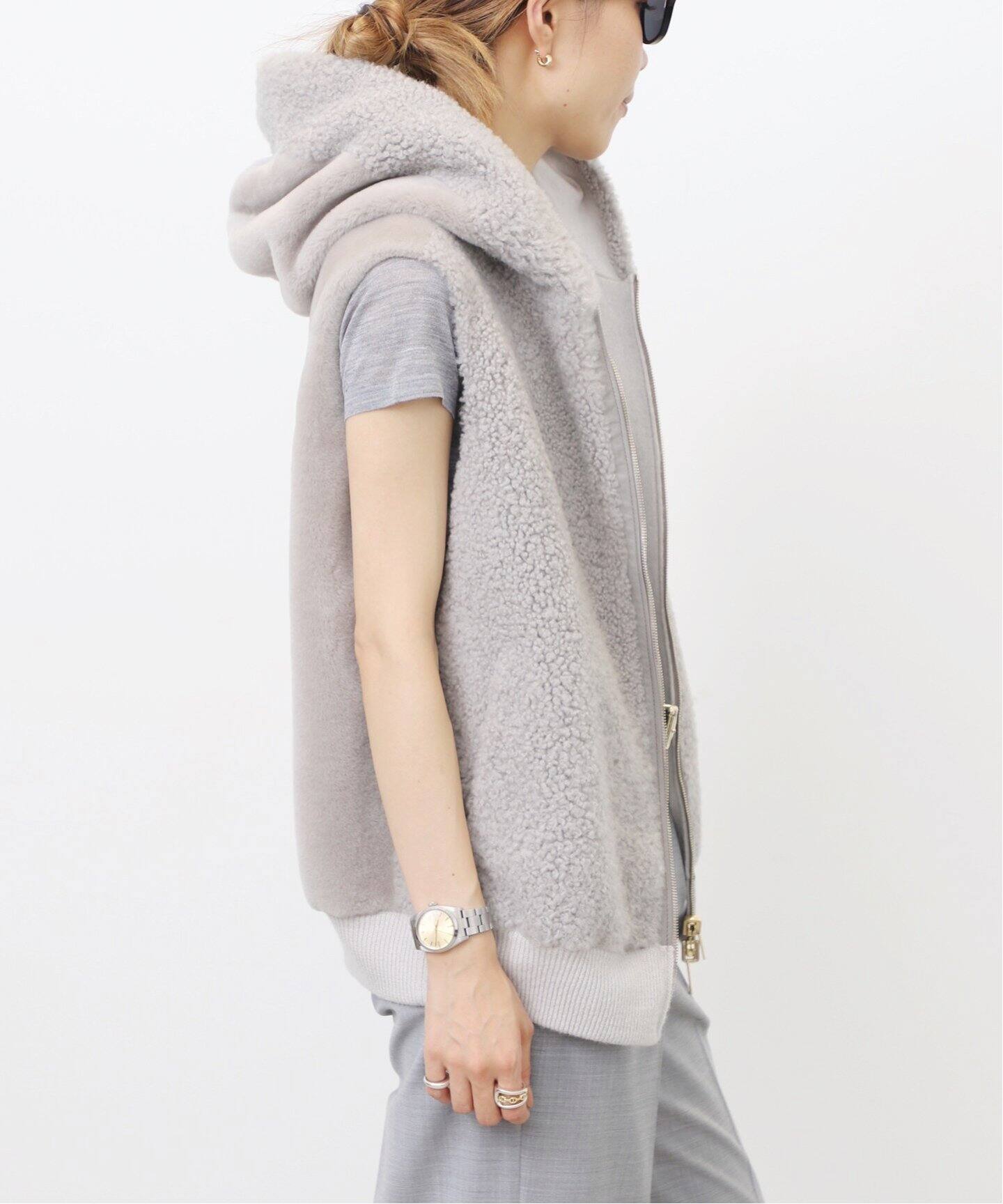 other - シュプレマ 23AW Mouton×Cashmere リバーシブル ベスト S other - シュプレマ 23AW Mouton×Cashmere リバーシブル ベスト