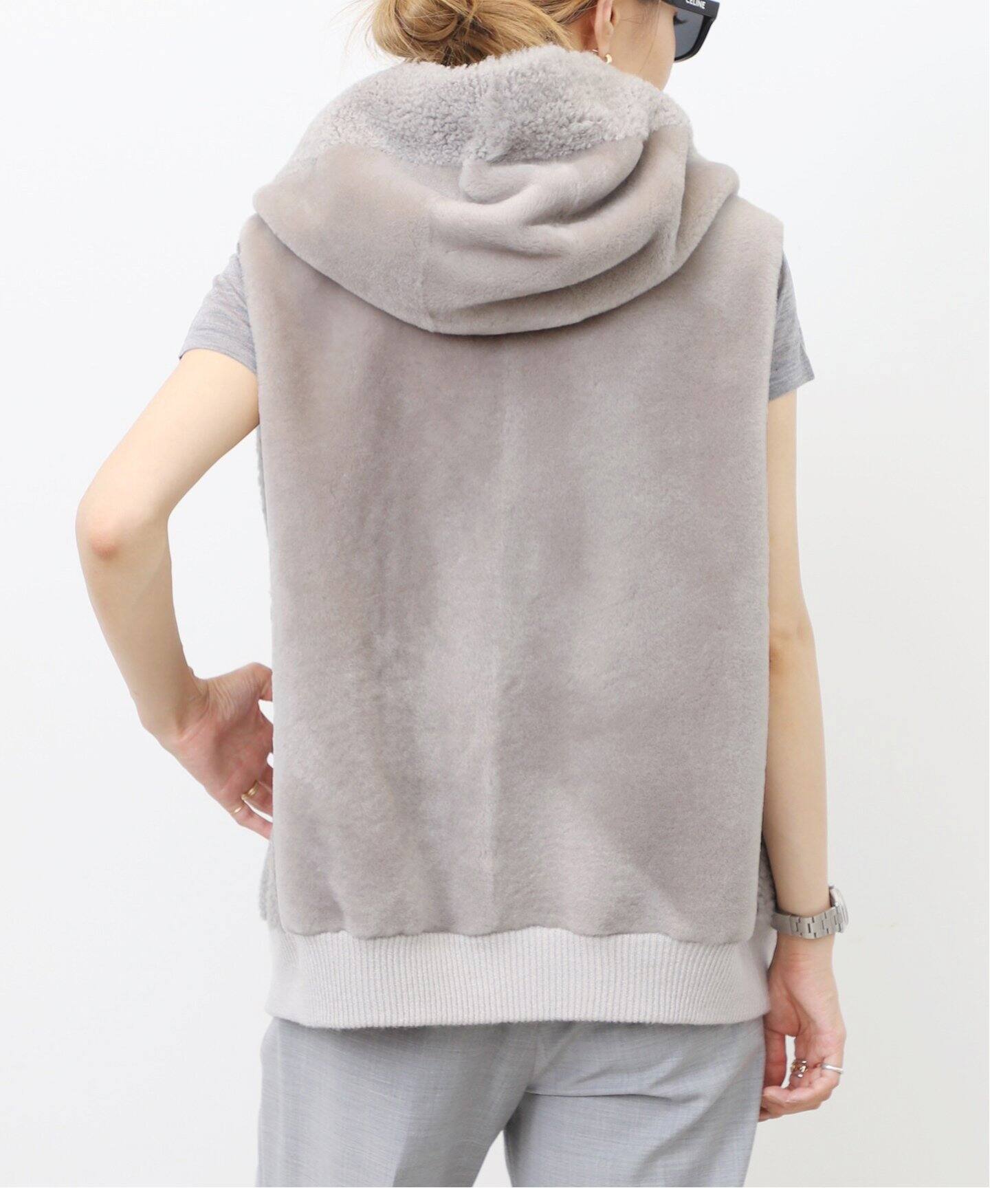 SUPREMA/シュプレマ】 ReversibleVEST (Mouton×Cashmere)（その他 