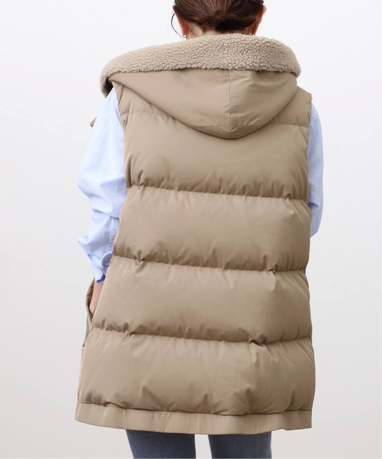 LOU ANDREA/ルーアンドレア】2WAY DOWN VEST（ダウン・中綿ベスト 