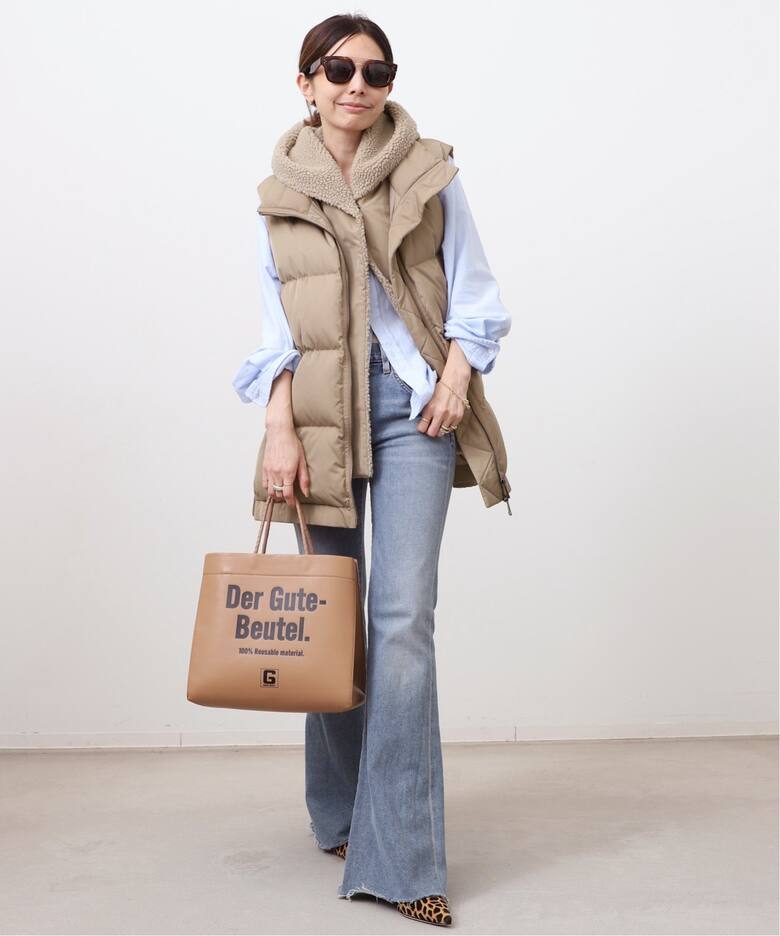 LOU ANDREA/ルーアンドレア】2WAY DOWN VEST（ダウン・中綿ベスト  