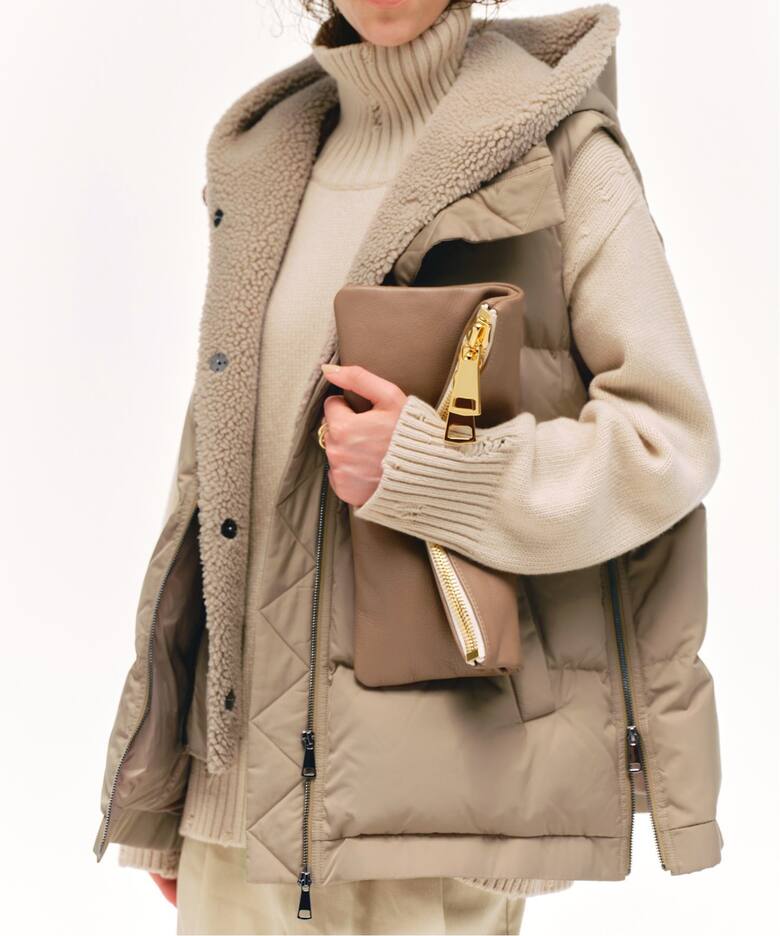 LOU ANDREA/ルーアンドレア】2WAY DOWN VEST（ダウン・中綿ベスト  