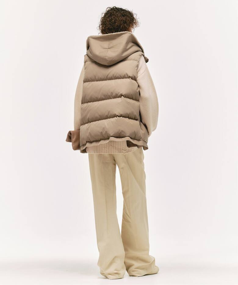 LOU ANDREA/ルーアンドレア】2WAY DOWN VEST（ダウン・中綿ベスト  