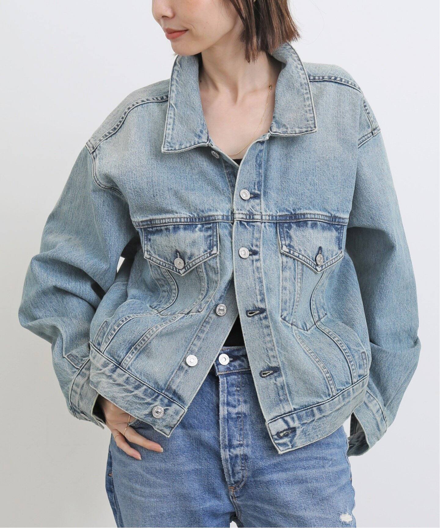Citizens of humanity】STEVIE DENIM JACKE（デニムジャケット）｜L 
