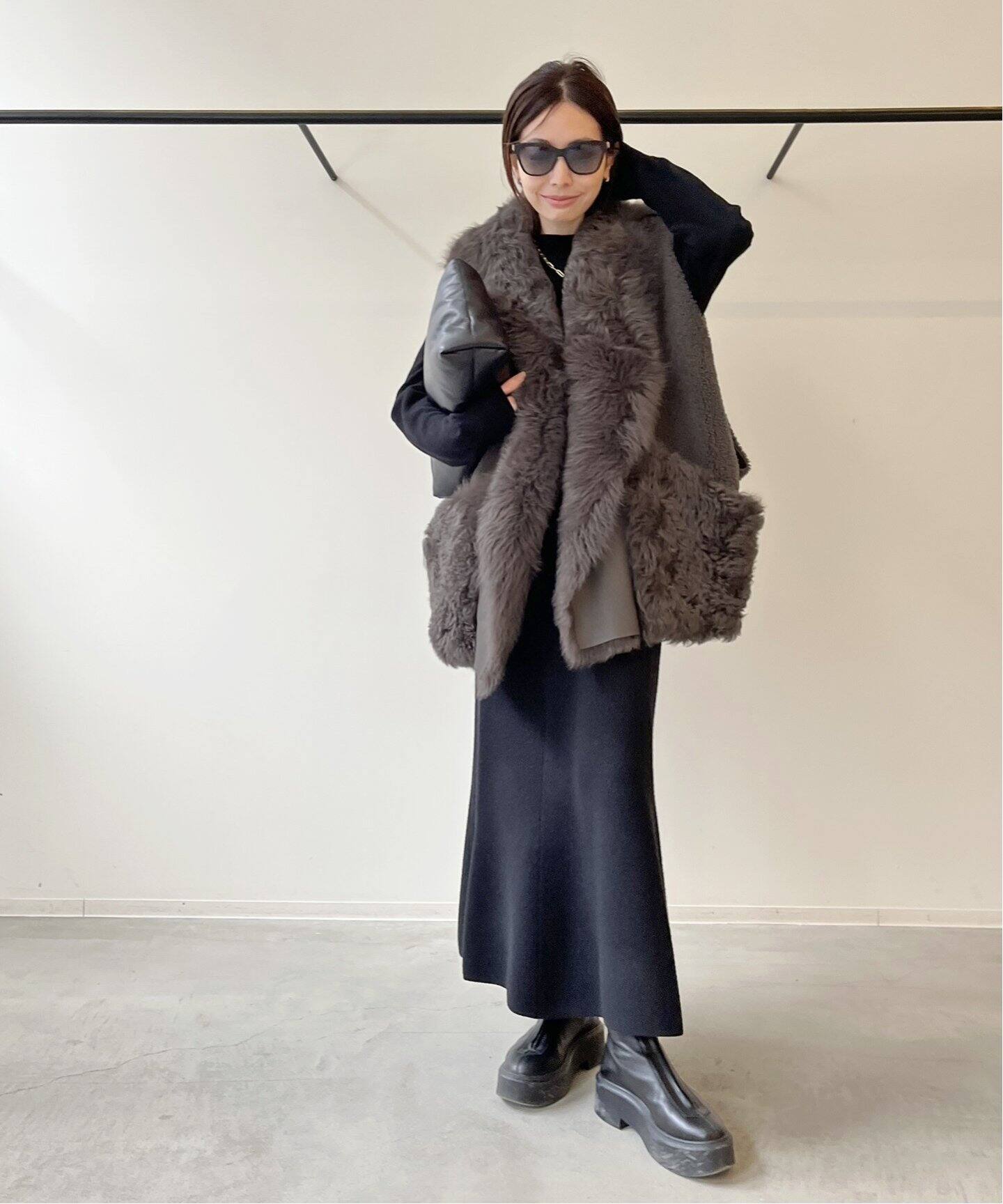 BLANCHA/ブランカ】MOUTON VEST（ベスト）｜L 