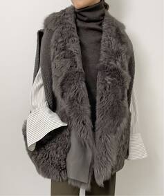 BLANCHA/ブランカ】MOUTON VESTのコーディネートスナップ（BUYER.Y 