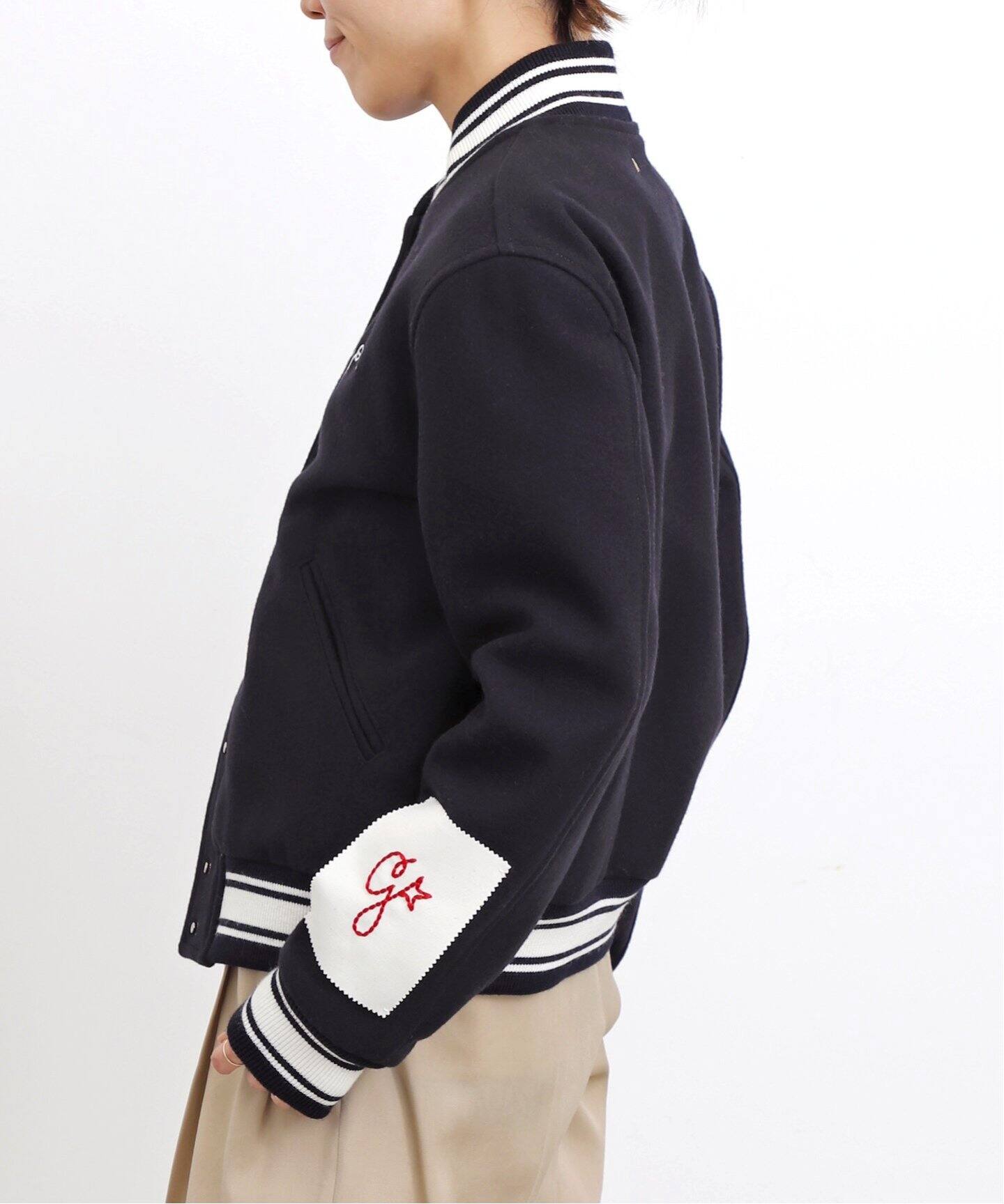 GOLDEN GOOSE/ゴールデン グース】 BOMBER JACKET（スタジャン）｜L  