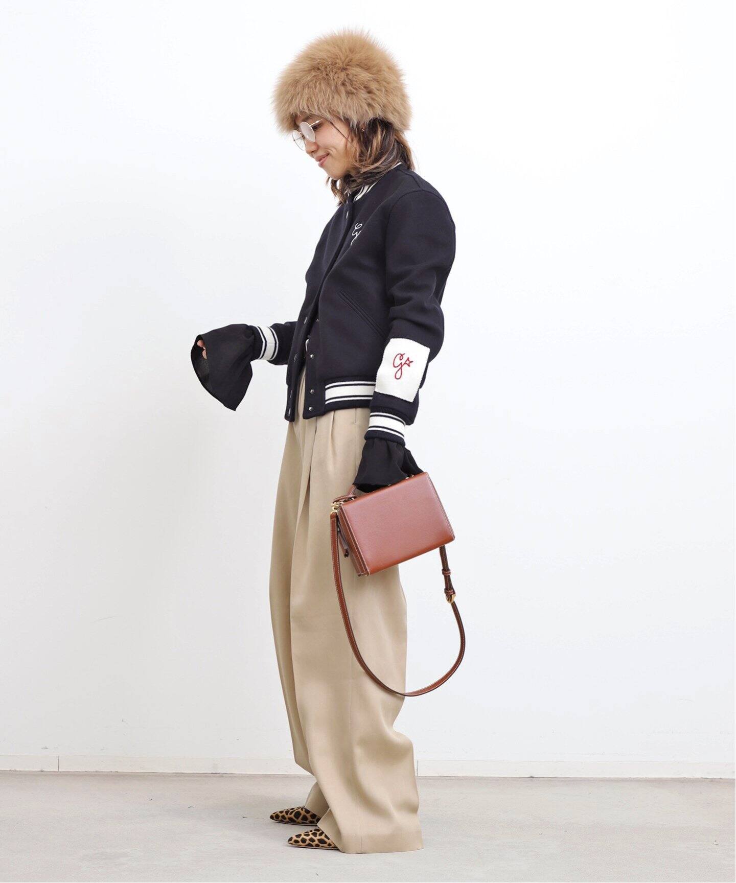 GOLDEN GOOSE/ゴールデン グース】 BOMBER JACKET（スタジャン）｜L 
