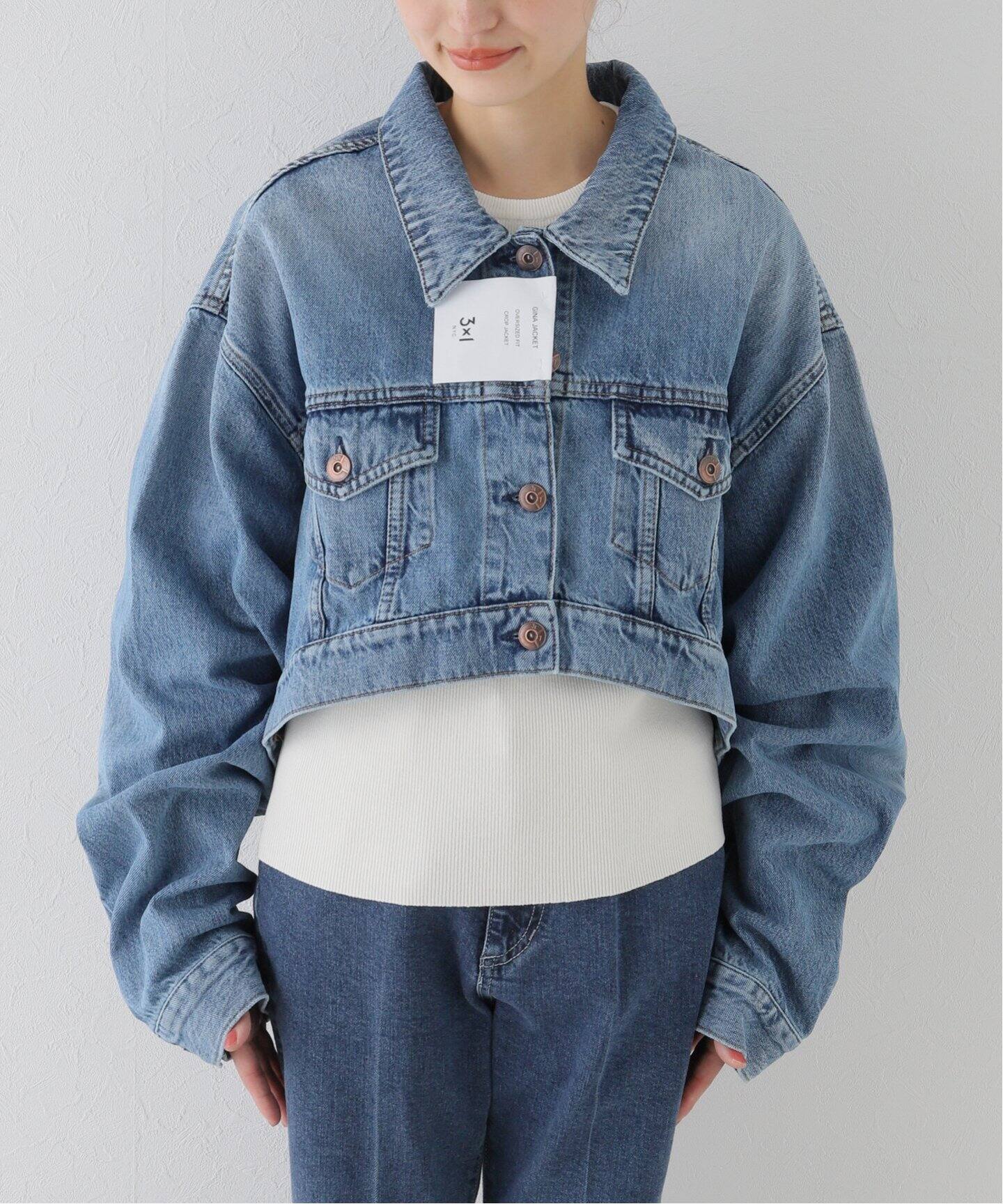 3×1/スリーバイワン】GINA JACKET（デニムジャケット）｜L 