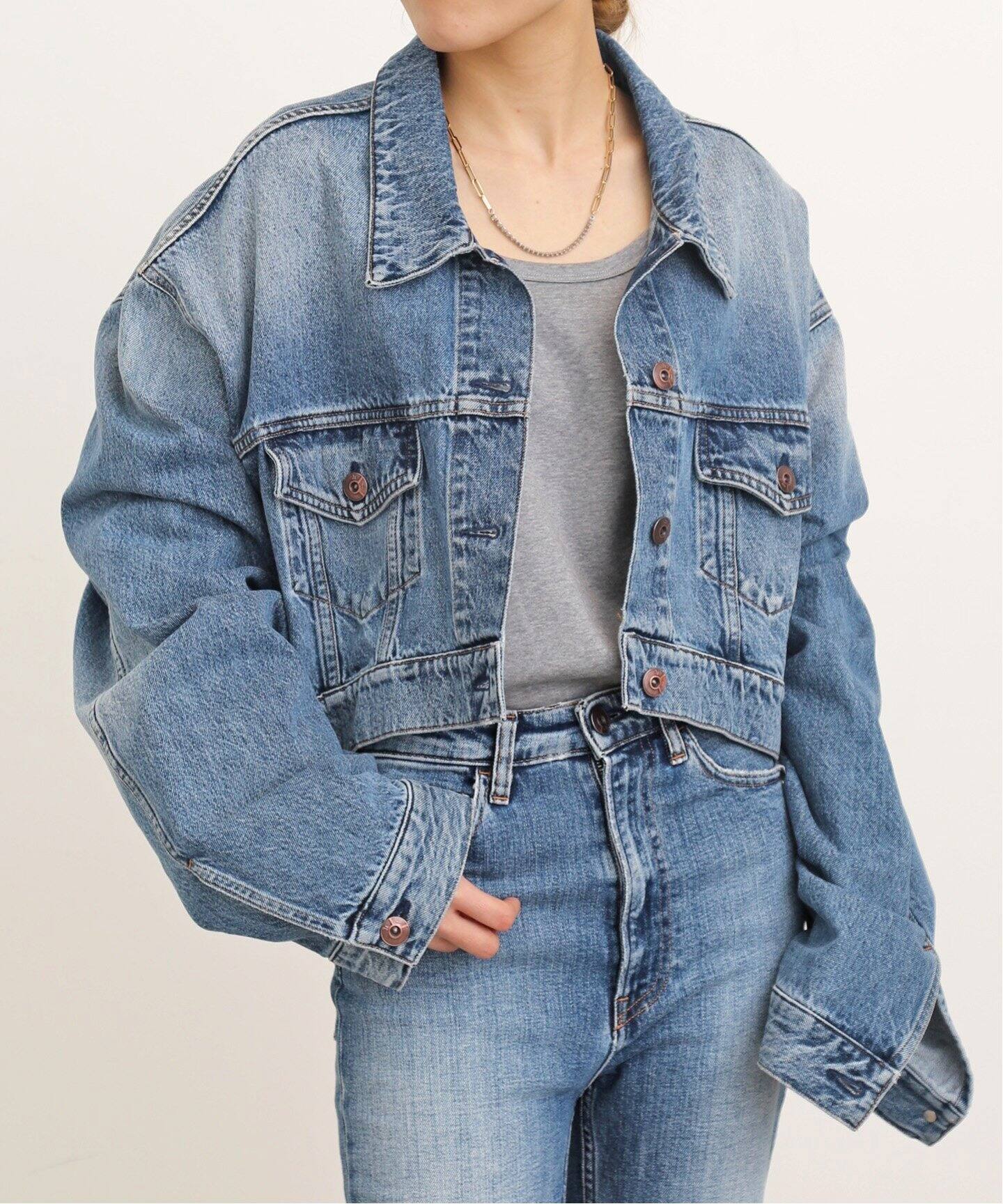 3×1/スリーバイワン】GINA JACKET（デニムジャケット）｜L
