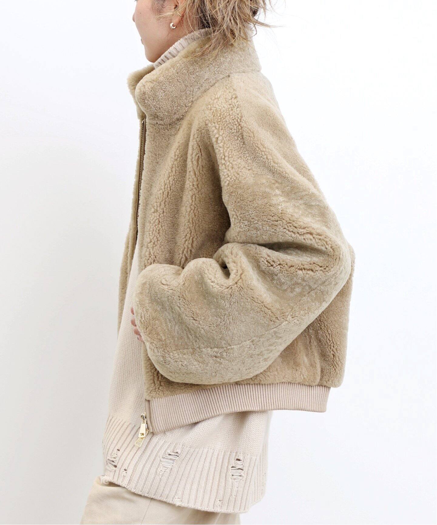 VENTCOUVERT/ヴァンクヴェール】 Mouton Jacket（その他ブルゾン  