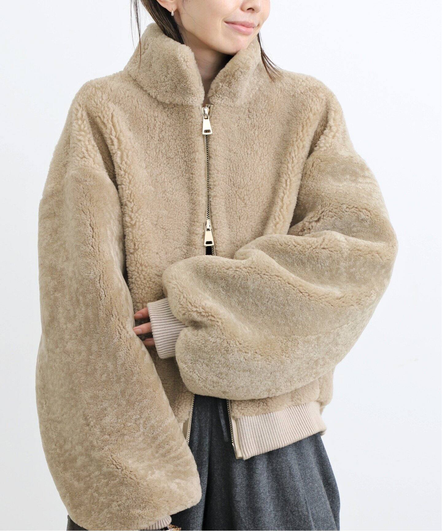 VENTCOUVERT/ヴァンクヴェール】 Mouton Jacket（その他ブルゾン  