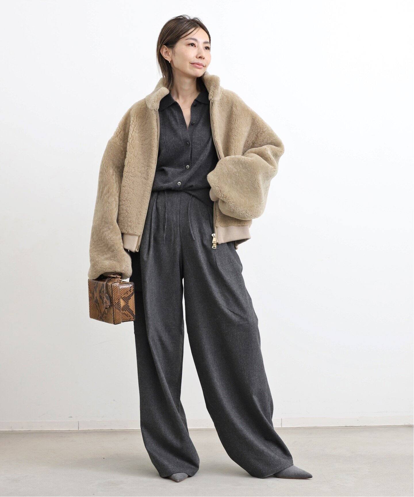 VENTCOUVERT/ヴァンクヴェール】 Mouton Jacket（その他ブルゾン  