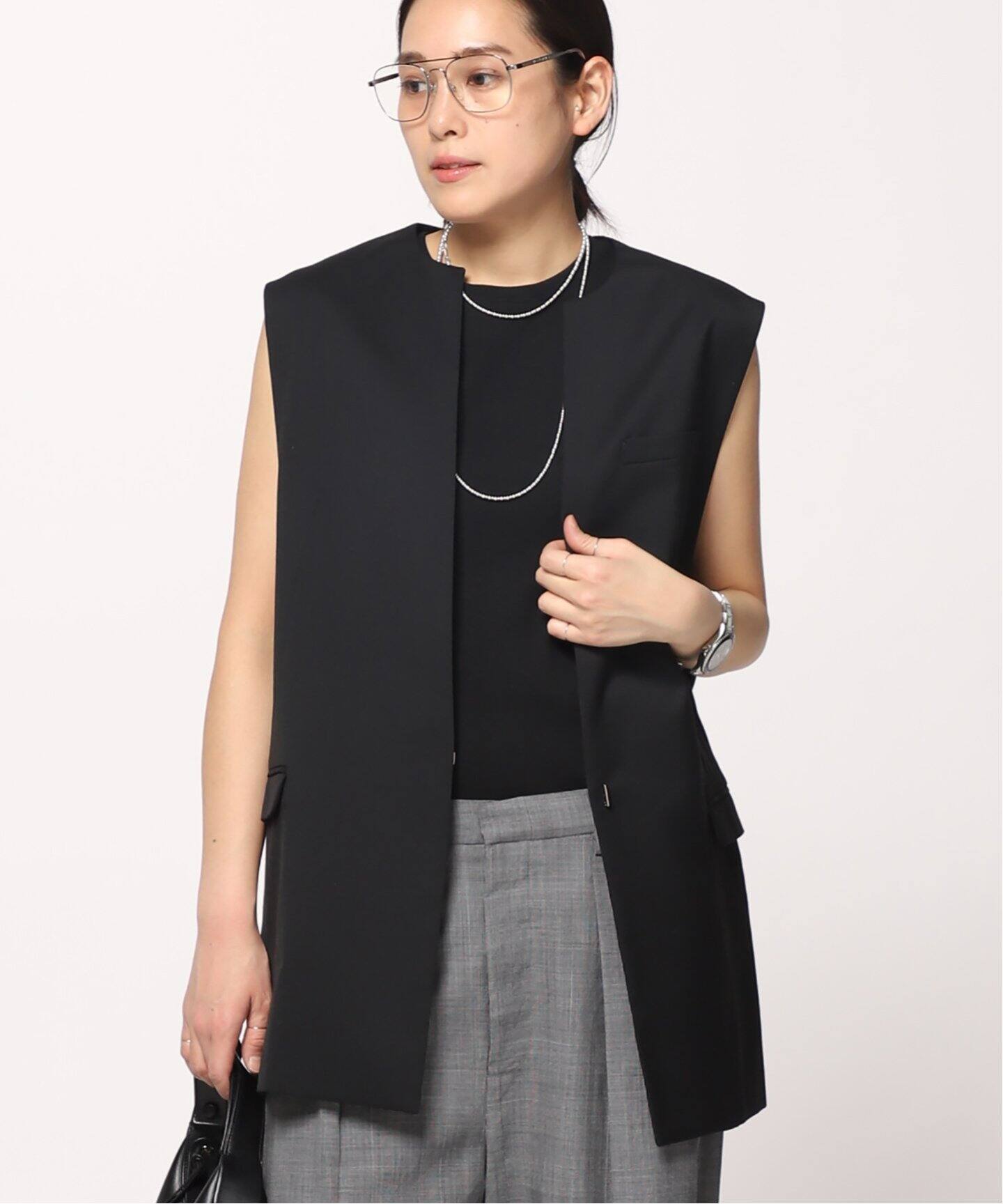 スリーブレスジャケット（ジレ）｜AP STUDIO（エーピーストゥディオ  