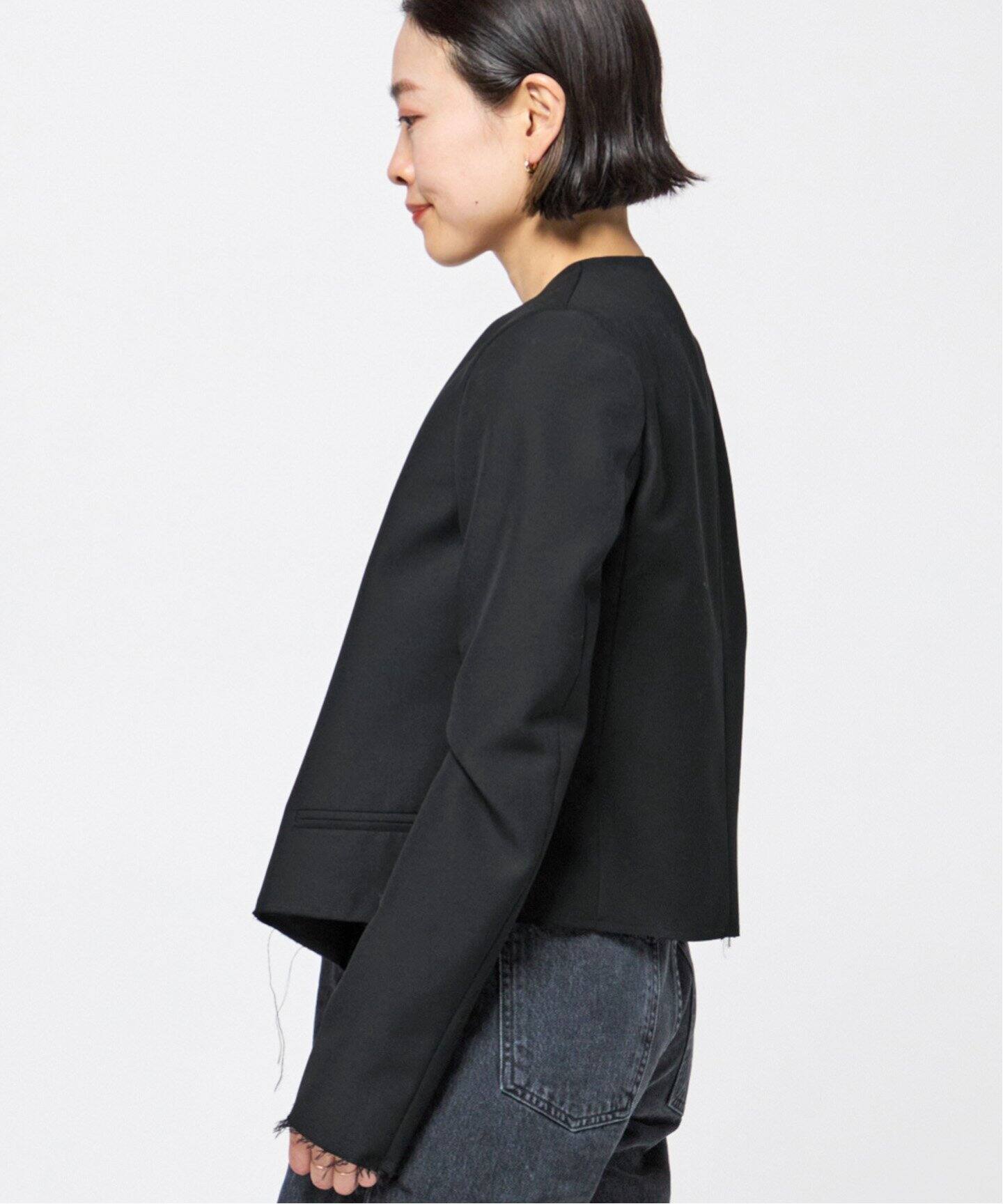COVERT/コーベルト】CREW NECK JACKET（ノーカラージャケット）｜AP 