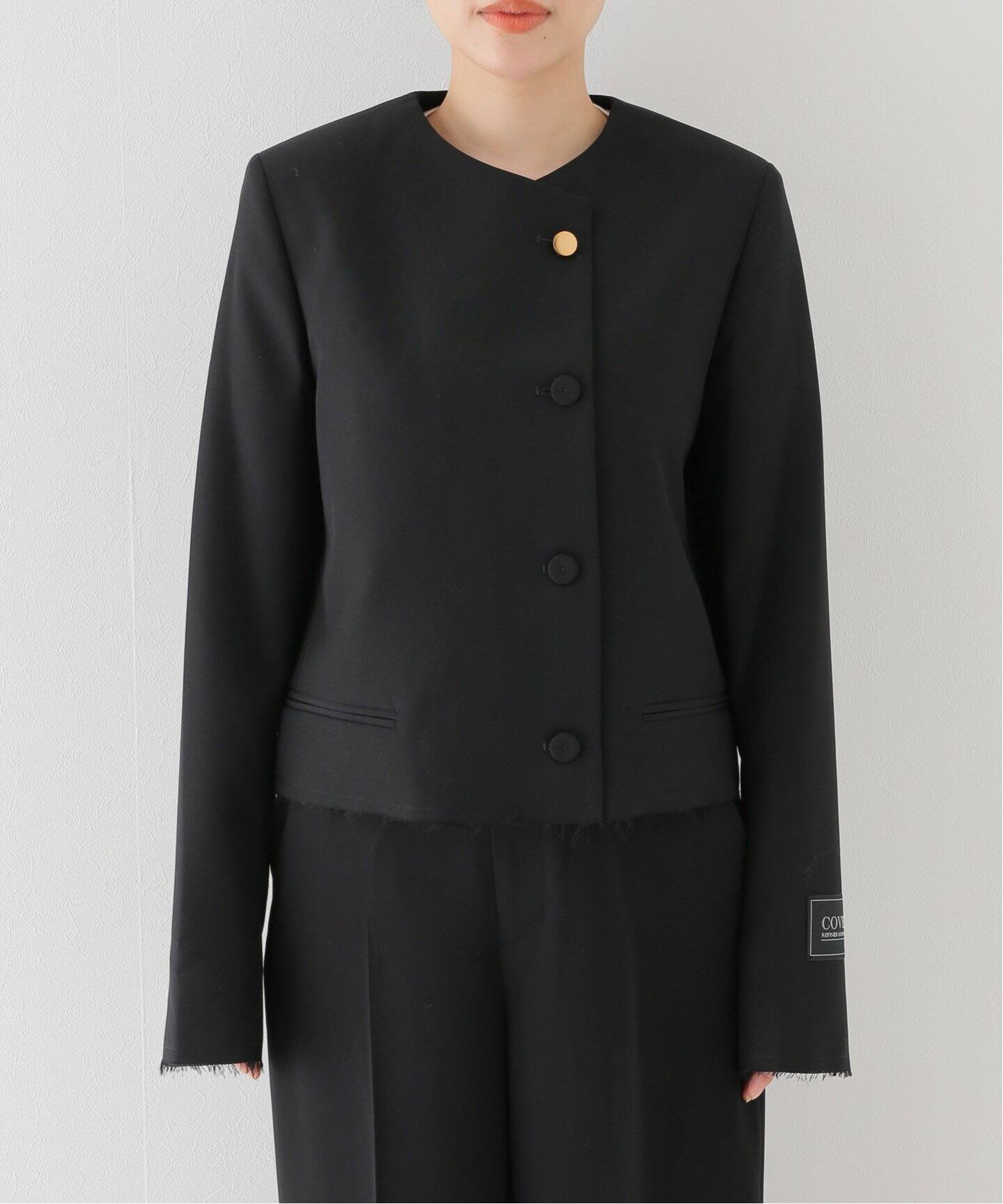 COVERT/コーベルト】CREW NECK JACKET（ノーカラージャケット）｜AP 