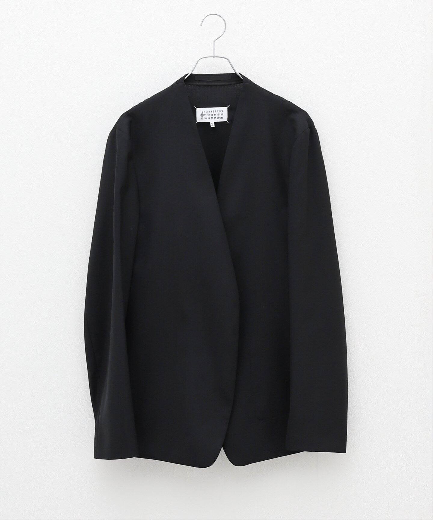 Maison Margiela14 酸っぱい Collarless Jacket Navy 