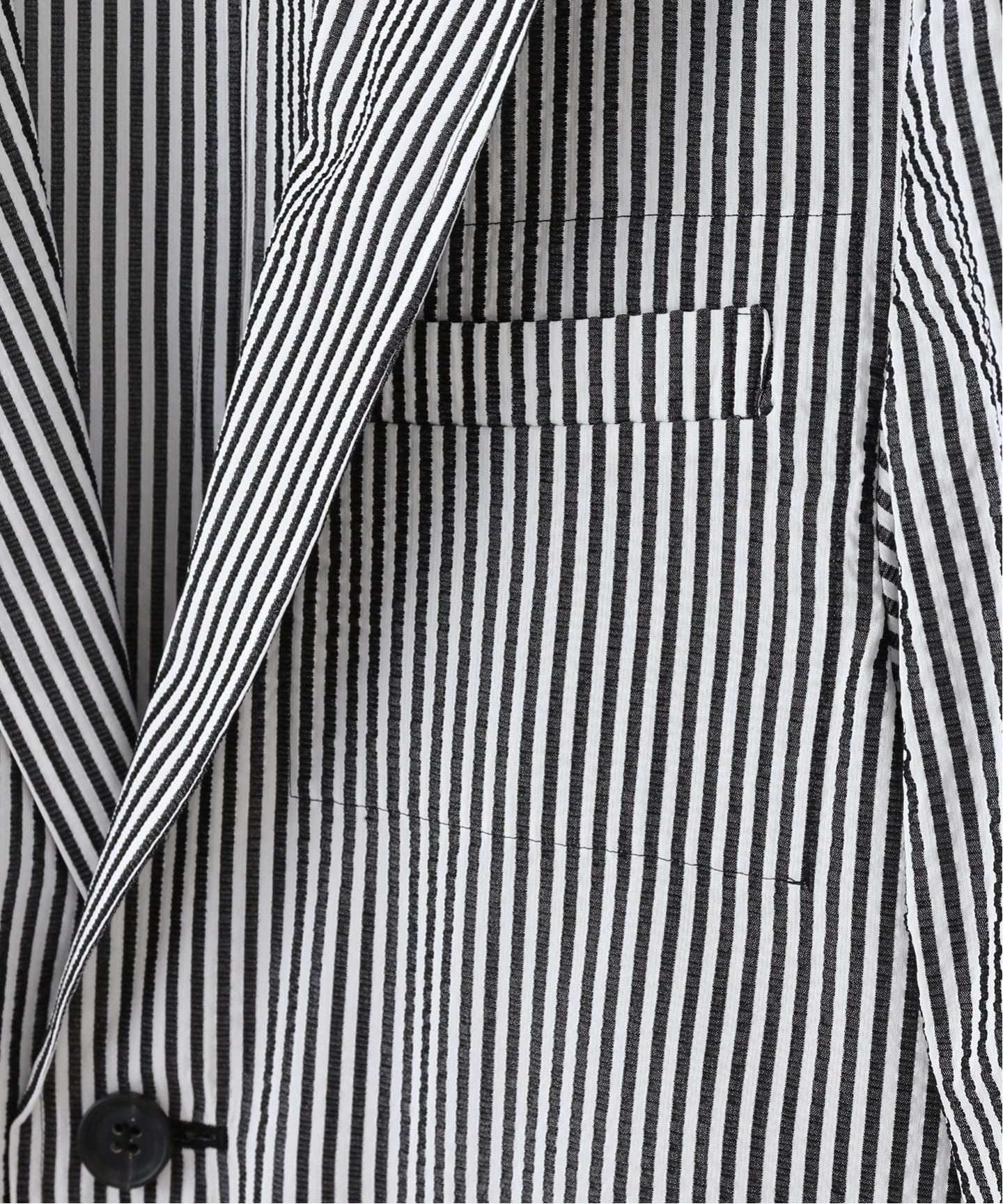 POSTELEGANT/ポステレガント】 cotton silk seersucker jacke