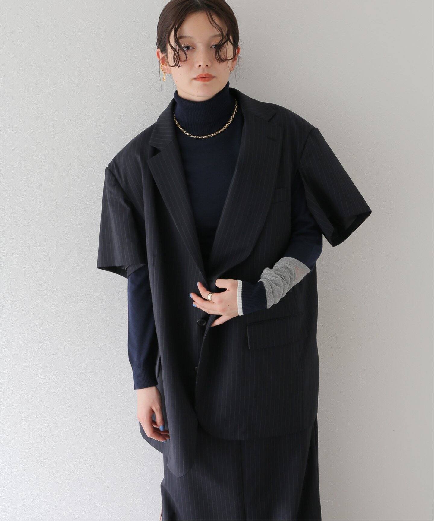 soduk half sleeve jacket - テーラードジャケット