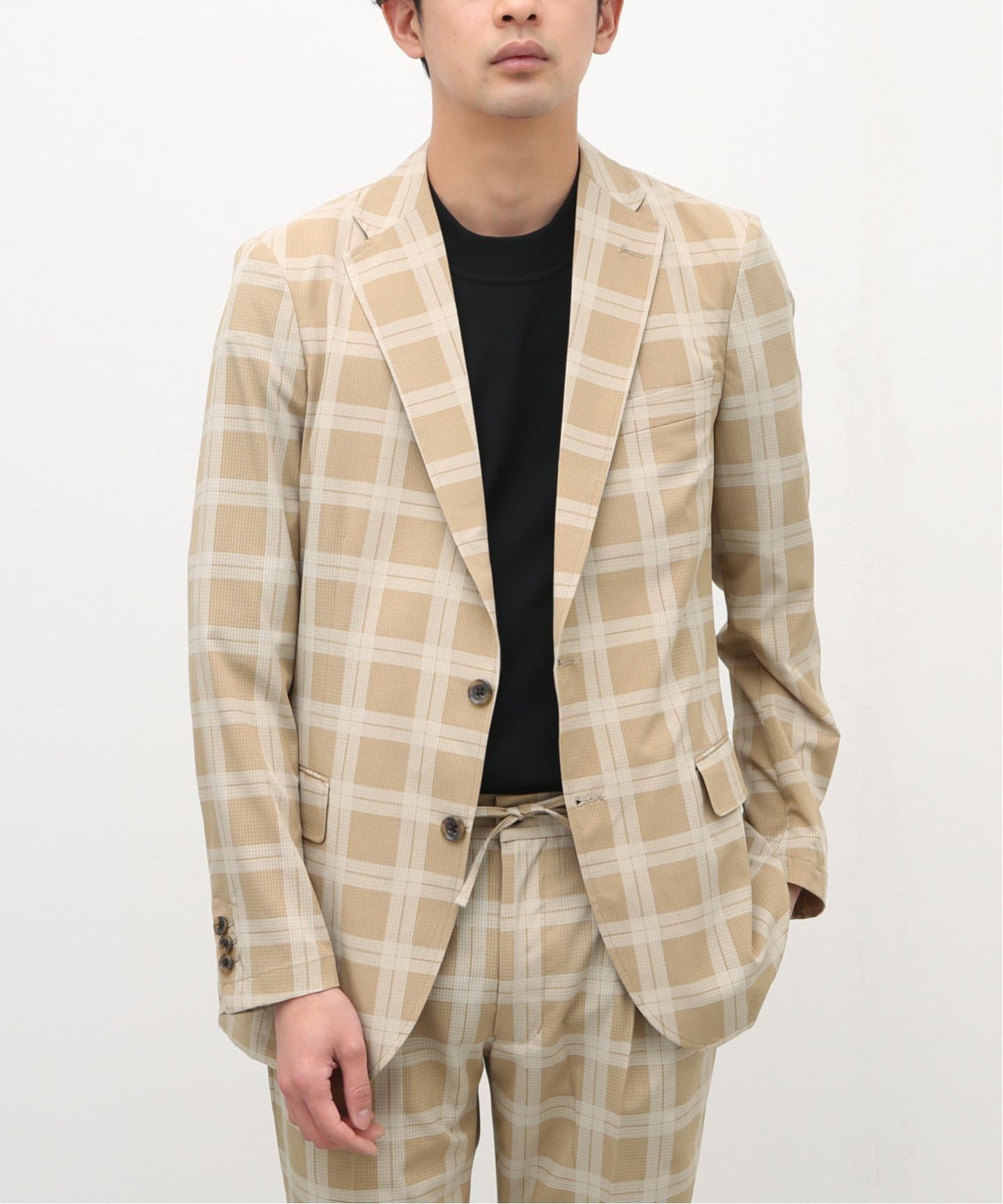 エアホール イージーケアタータンジャケット（テーラード