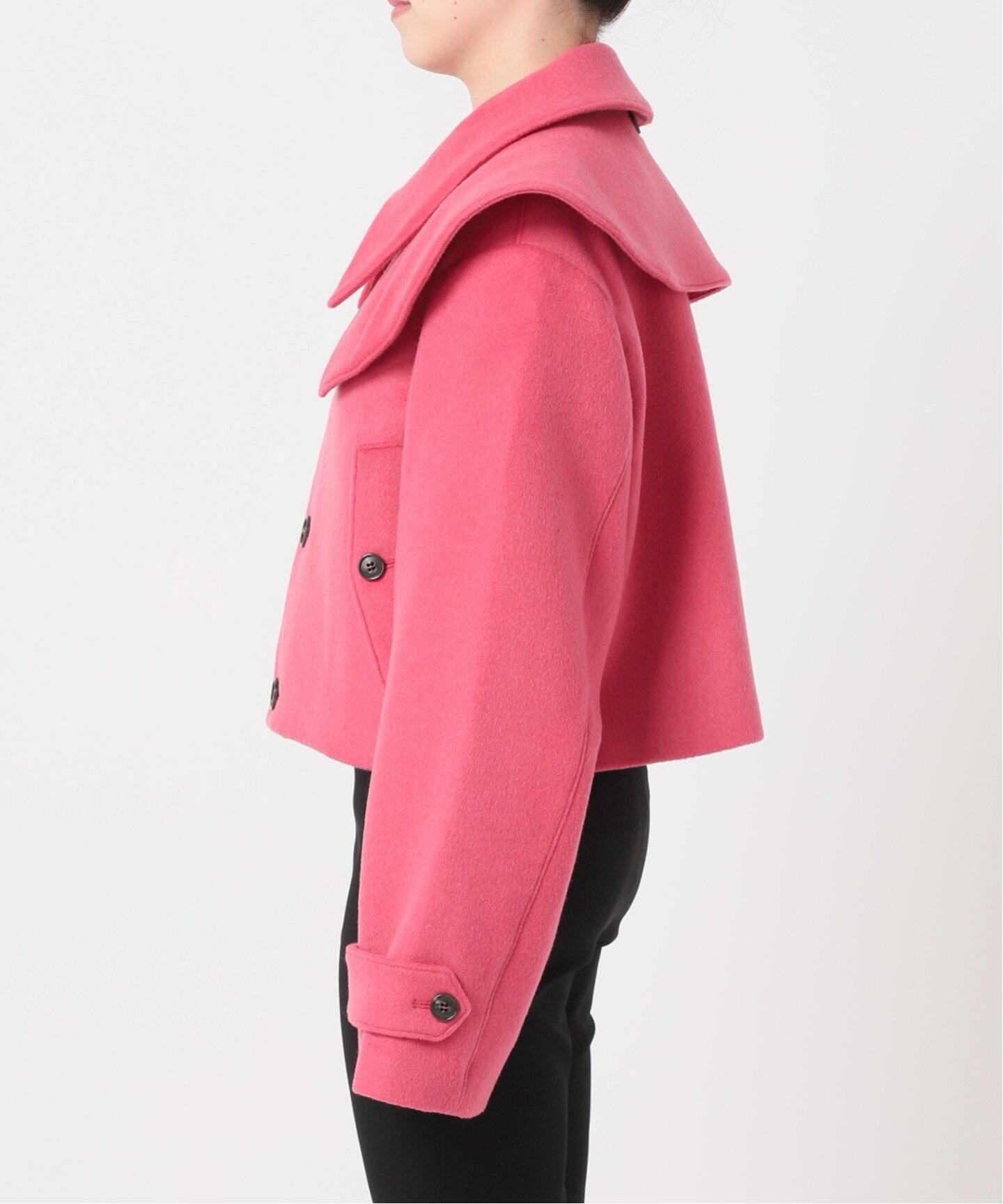 VIVIANO / ヴィヴィアーノ】Double Collar Cropped Jacket（その他  