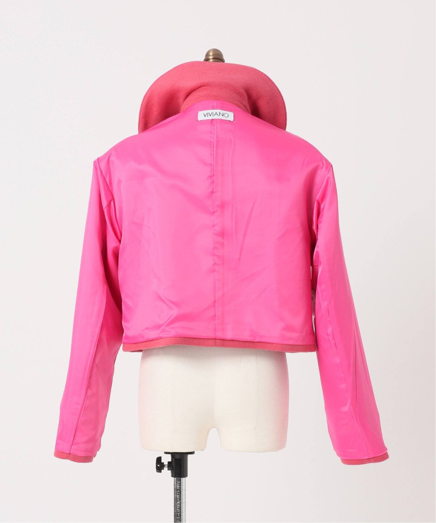 VIVIANO / ヴィヴィアーノ】Double Collar Cropped Jacket（その他  